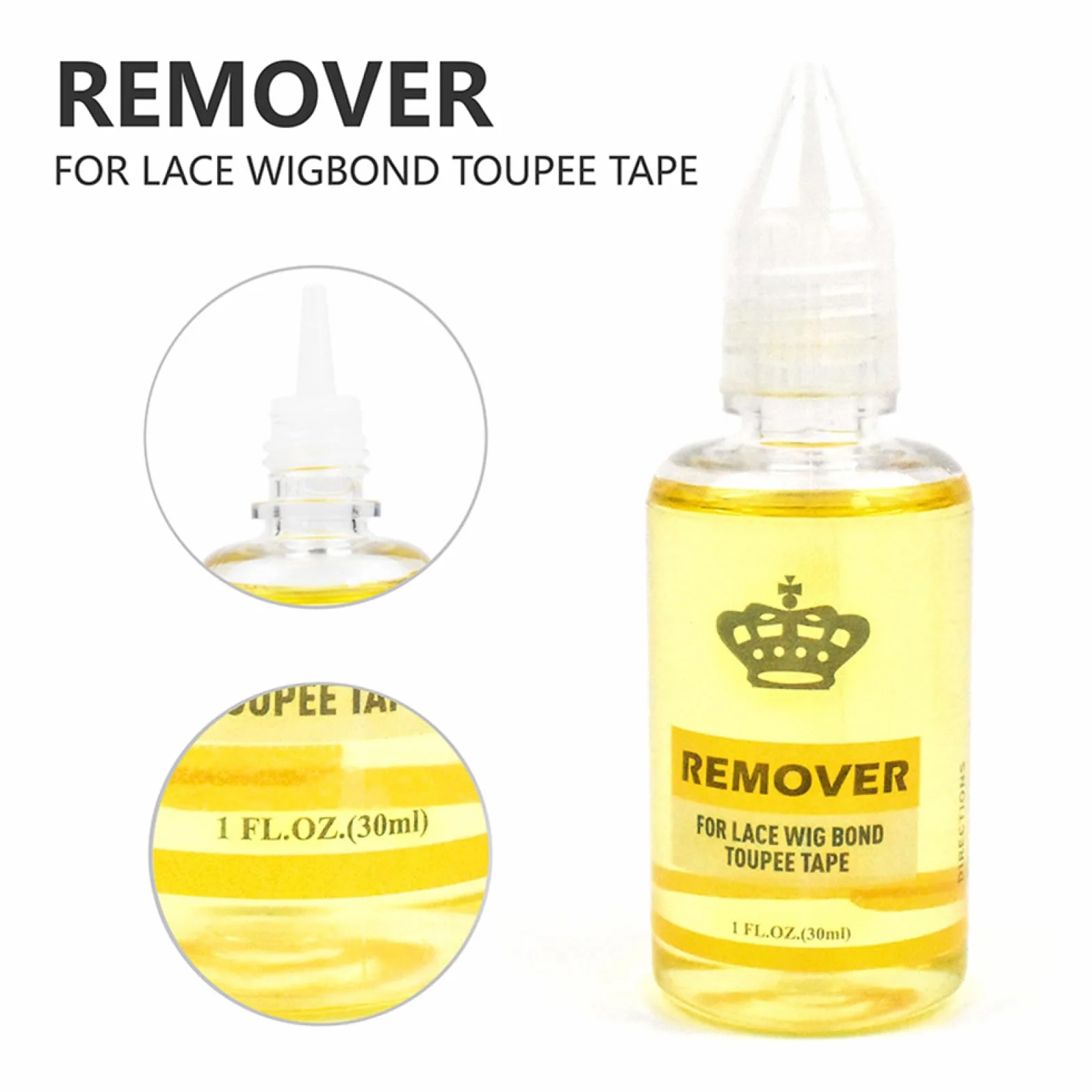 Removedor de Pegamento para Extensiones de Cabello 30 ml Disolvente de Adhesivo a base de Cítricos