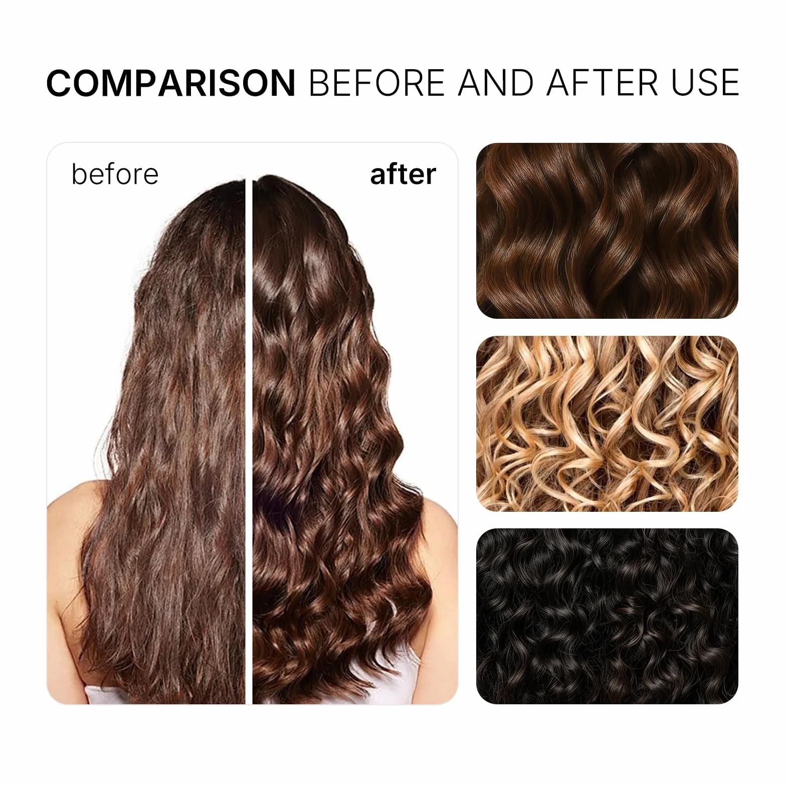 Karseell Crema Definidora de Rizos 100 ml – Crema para Cabello Rizado y Ondulado, Hidratante, Anti Encrespamiento