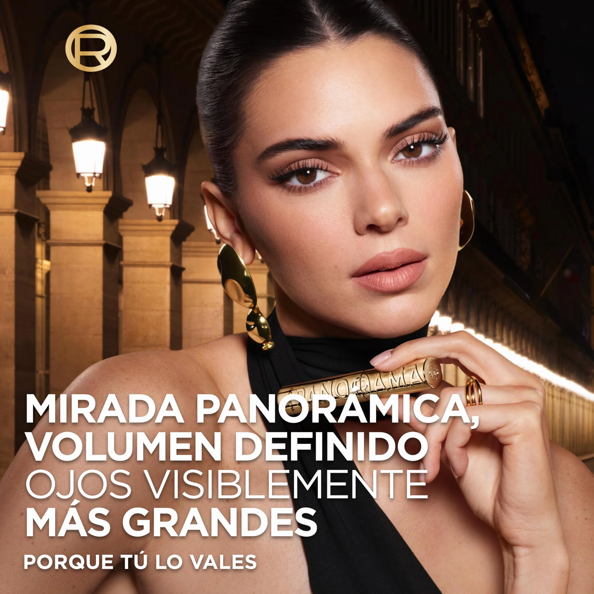 L'Oréal Paris Máscara de pestañas Panorama, Negro, Volumen Panorámico