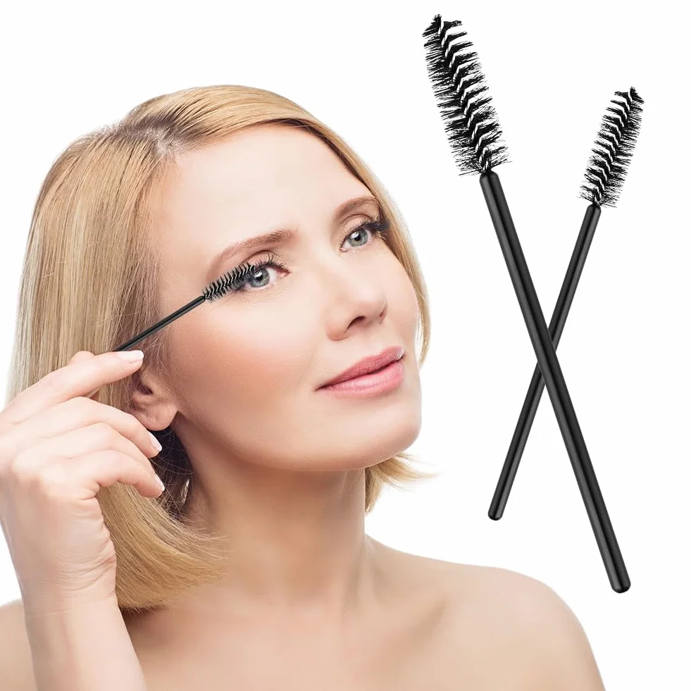 Desechables Cepillos de Pestañas 50 PCS para Extensiones, Máscaras y Maquillaje