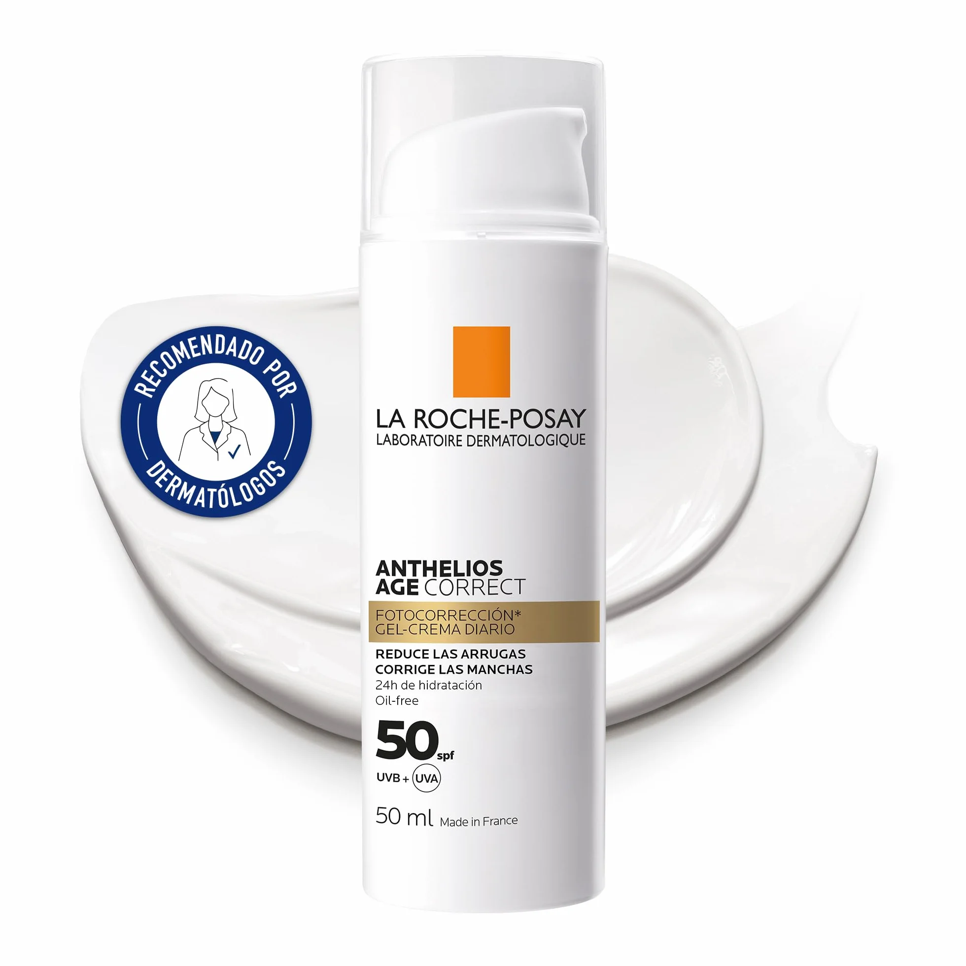 La Roche Posay Anthelios Age Correct Gel-Crema Protector SPF50 Antiedad 50 ml