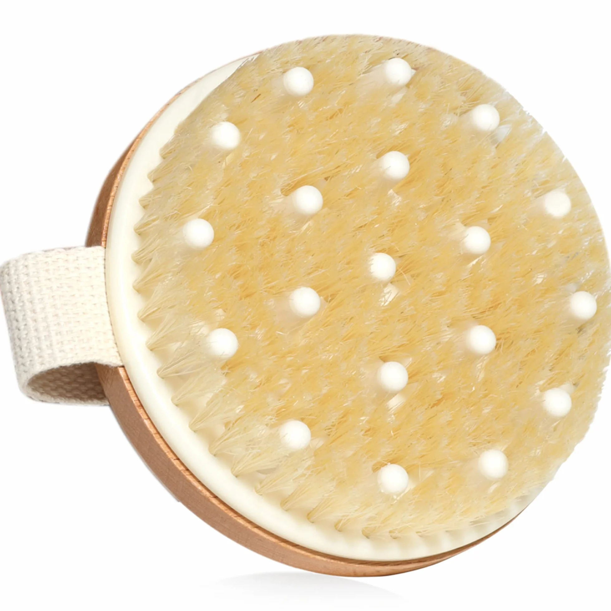 SURDOCA Cepillo Exfoliante Corporal para Cepillado en Seco y Ducha, Depurador de Espalda, Exfoliante Suave y Masaje con Cerdas de jabalí