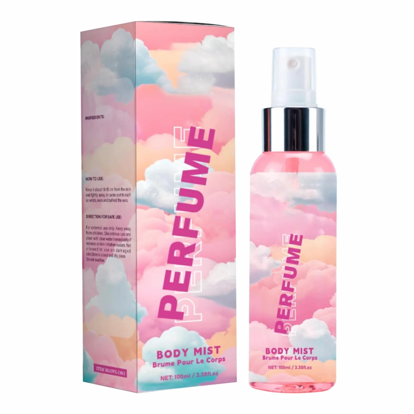 Spray perfumado para mujer 100 ml algodón de azúcar boda cita noche