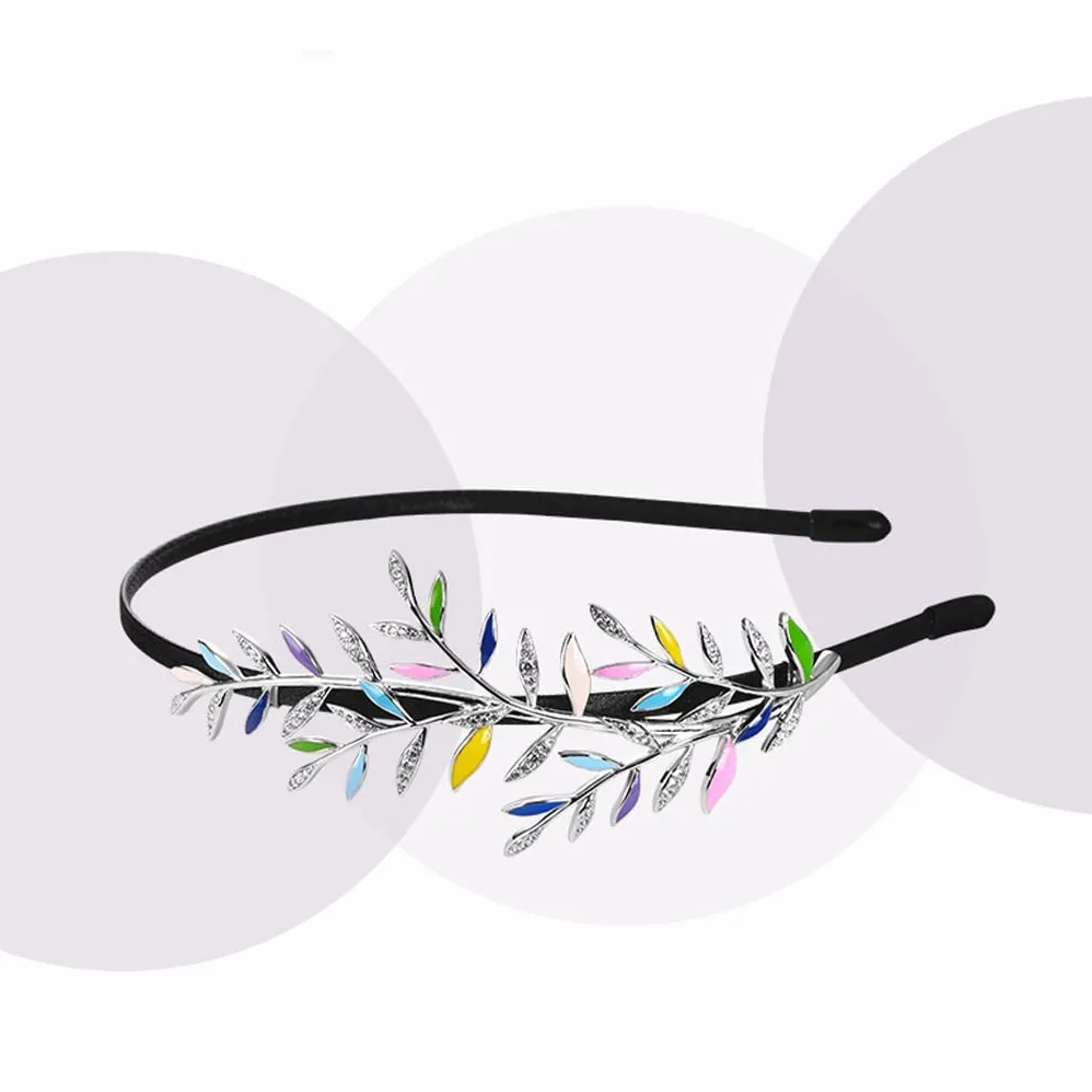 Bobinas Para El Cabello Con Cola De Caballo Gomas Accesorios for el cabello Textura Textura Horquilla Elegante Hoja Hairbanda Señoras Pelo Hairband Horquilla Adecuado for regalos exquisitos de cumplea