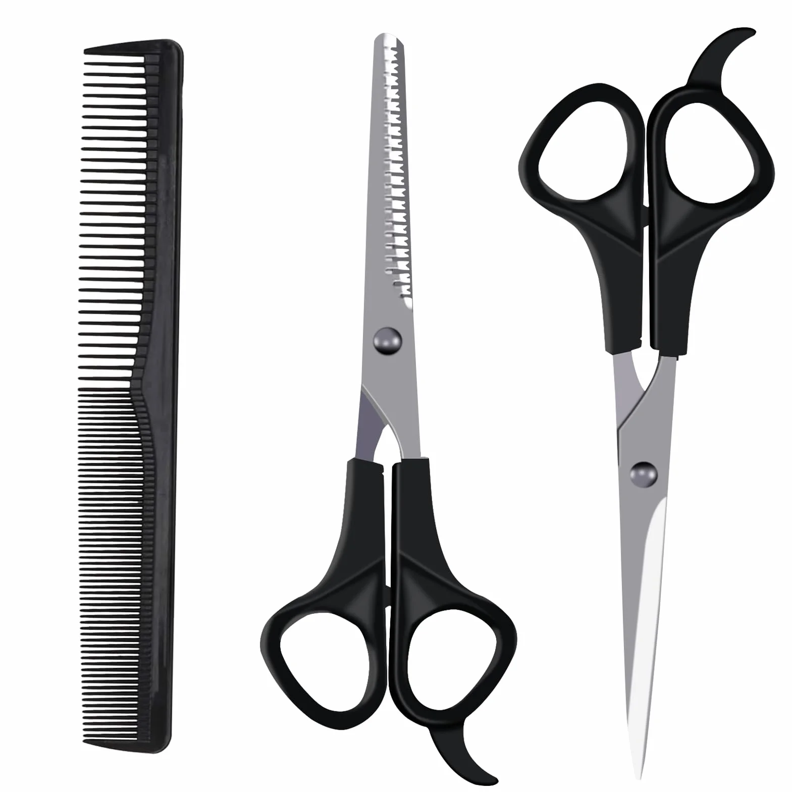 Kit Tijeras Peluqueria Profesional Acero Inoxidable para Salon Hogar Entresacar