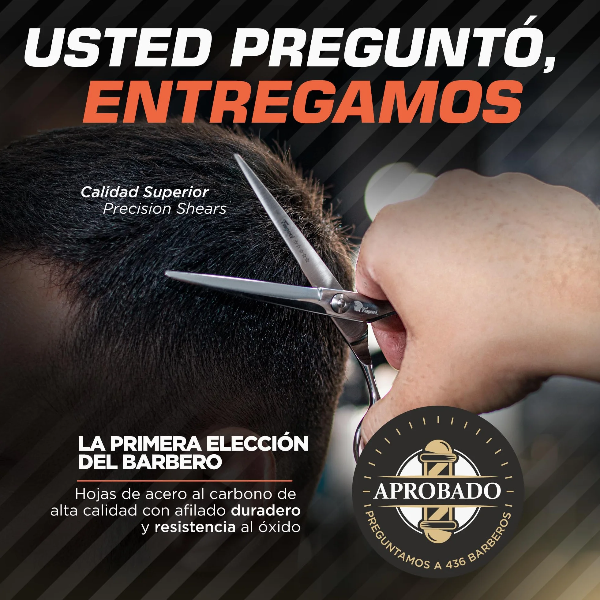 Tijeras Peluqueria Profesional Acero 440C, Tijeras Cortar Pelo con Funda