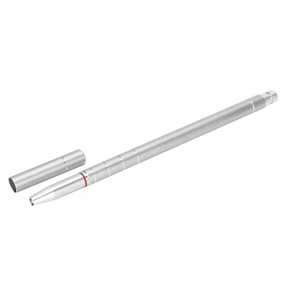 Pluma de Grabado de Cabello Profesional de Acero Inoxidable para Cejas Barba (Plata)