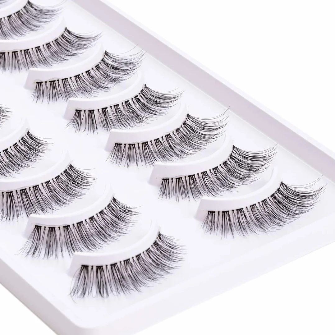 Emeda Pestañas Postizas Naturales 3D 10 Pares Reutilizable