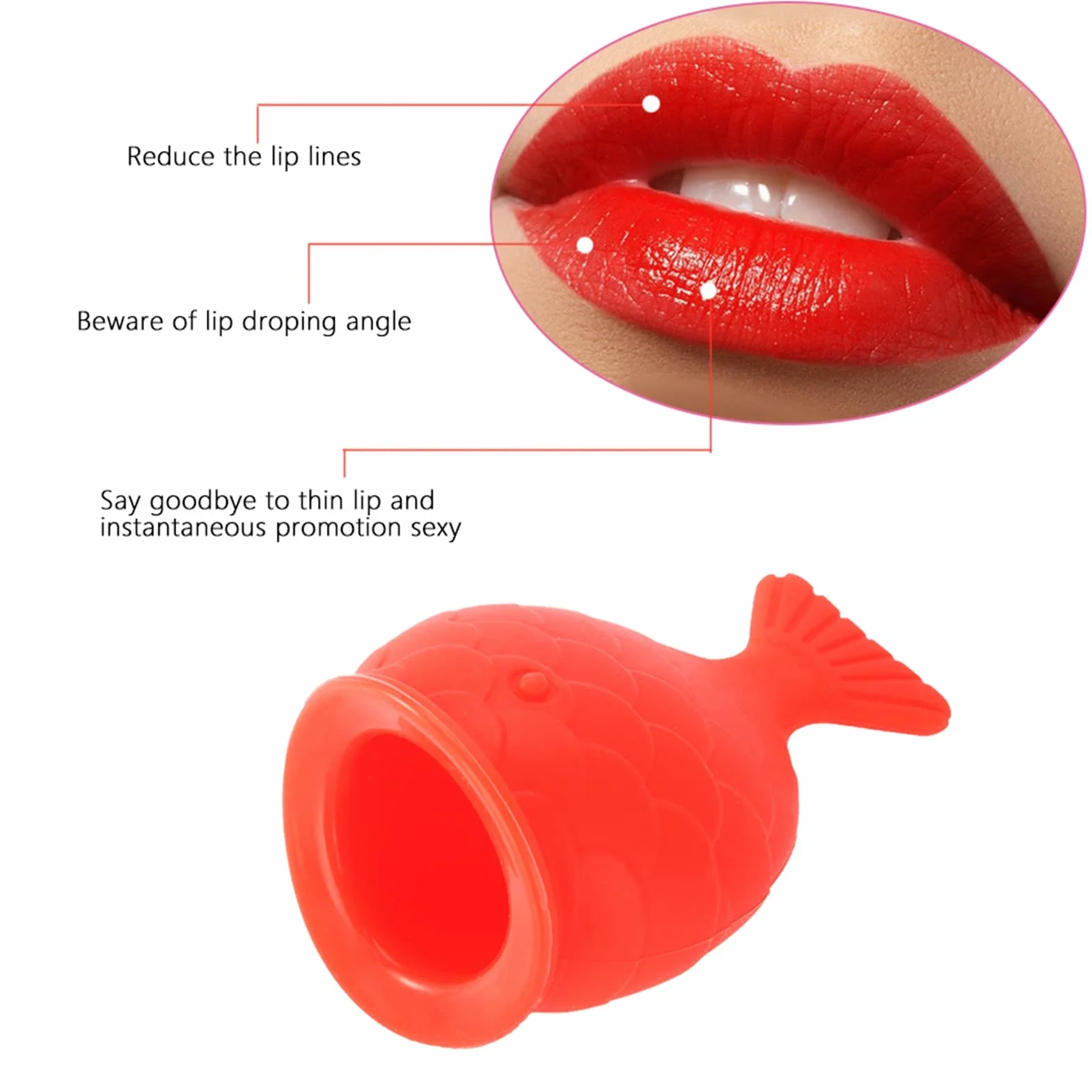 Relleno de labios de silicona portátil, aumentador de labios, herramienta de belleza