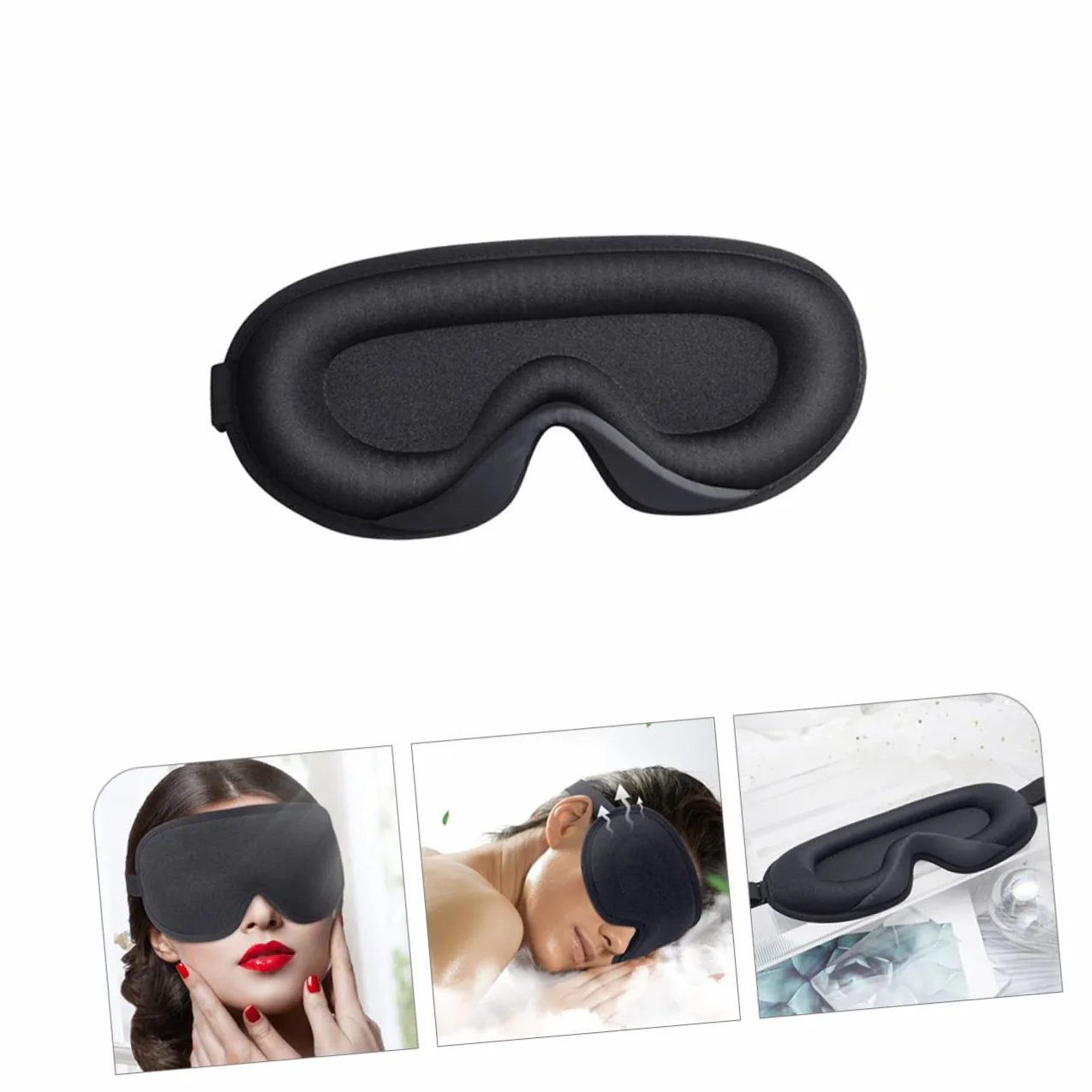 minkissy 4piezas De Sueño y Portátil Oculador Opaco Para Hombre y Mujer Para Viajes y Descanso Material y Transpirable Diseño Ergonómico y Ligero