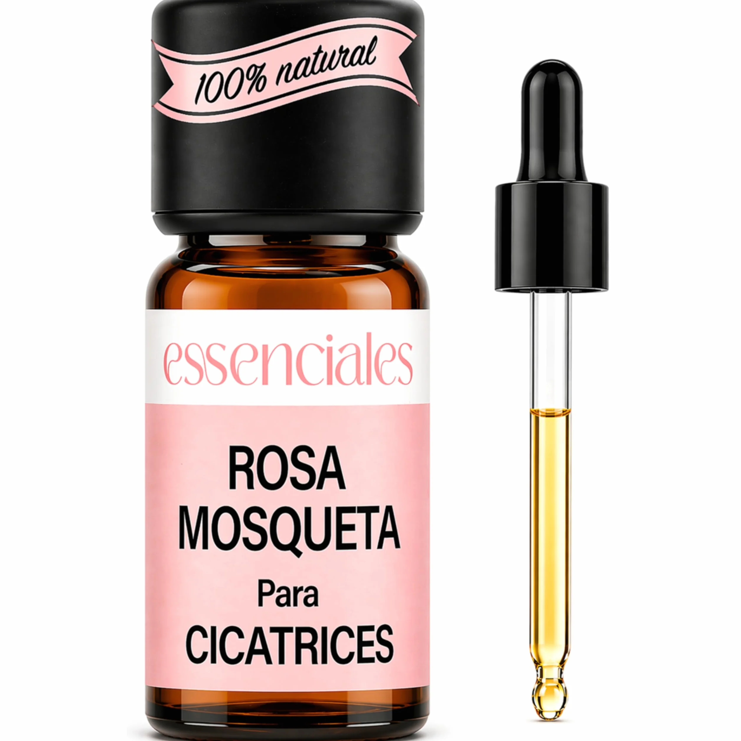 Aceite Rosa Mosqueta 100% Puro para Cicatrices - Essenciales 10 ml