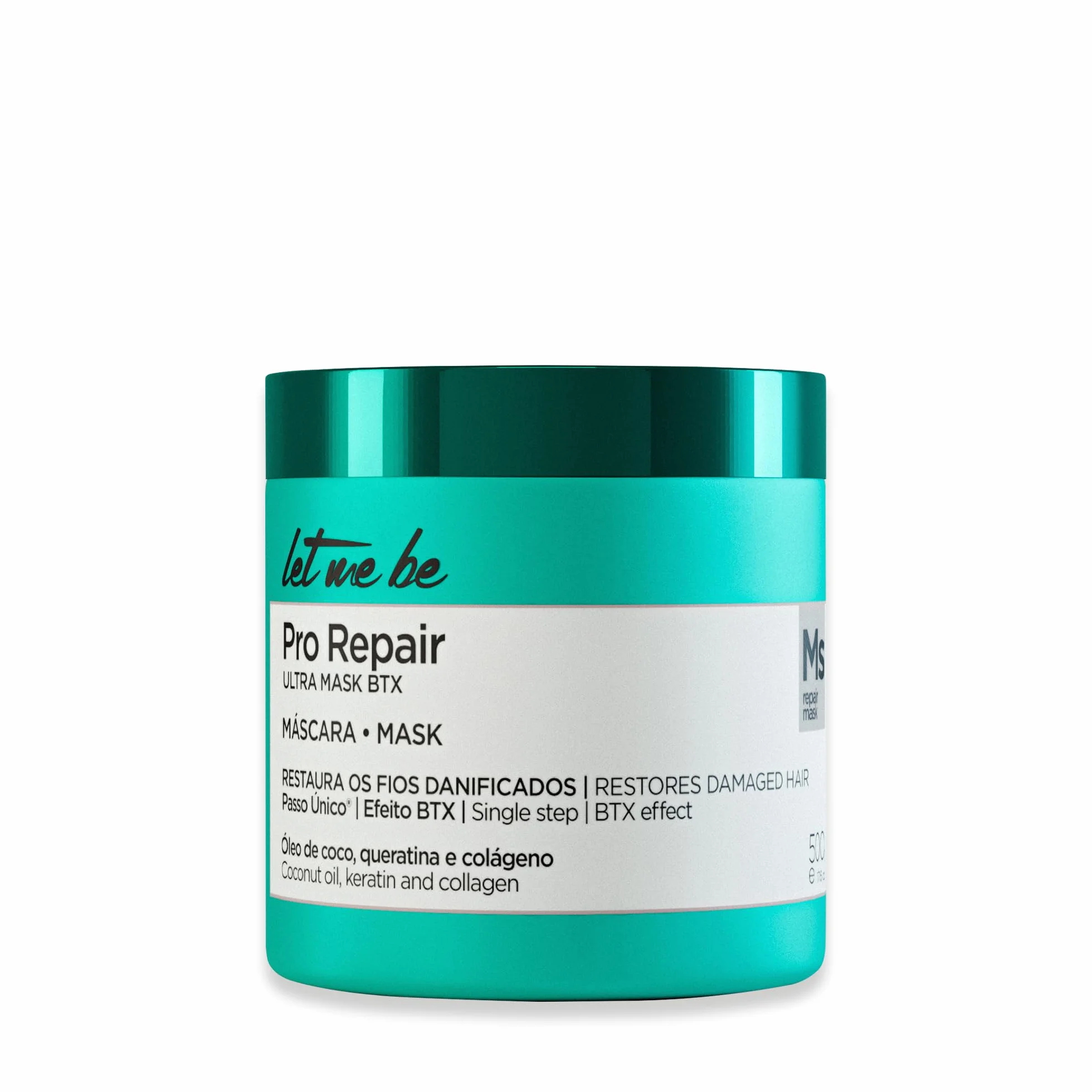 BTX Pro Repair Btox Capilar Profesional Orgánico de Un Solo Paso Tratamiento Reductor de Volumen y Anti-Frizz Sin Formol 500g