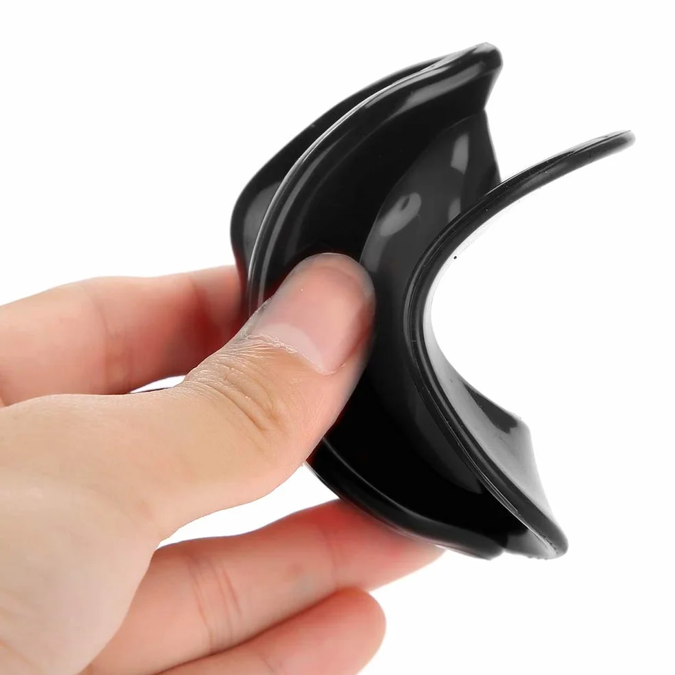 Entrenador de labios de silicona, ejercitador facial elevador, tensor muscular bucal antiarrugas (Negro)