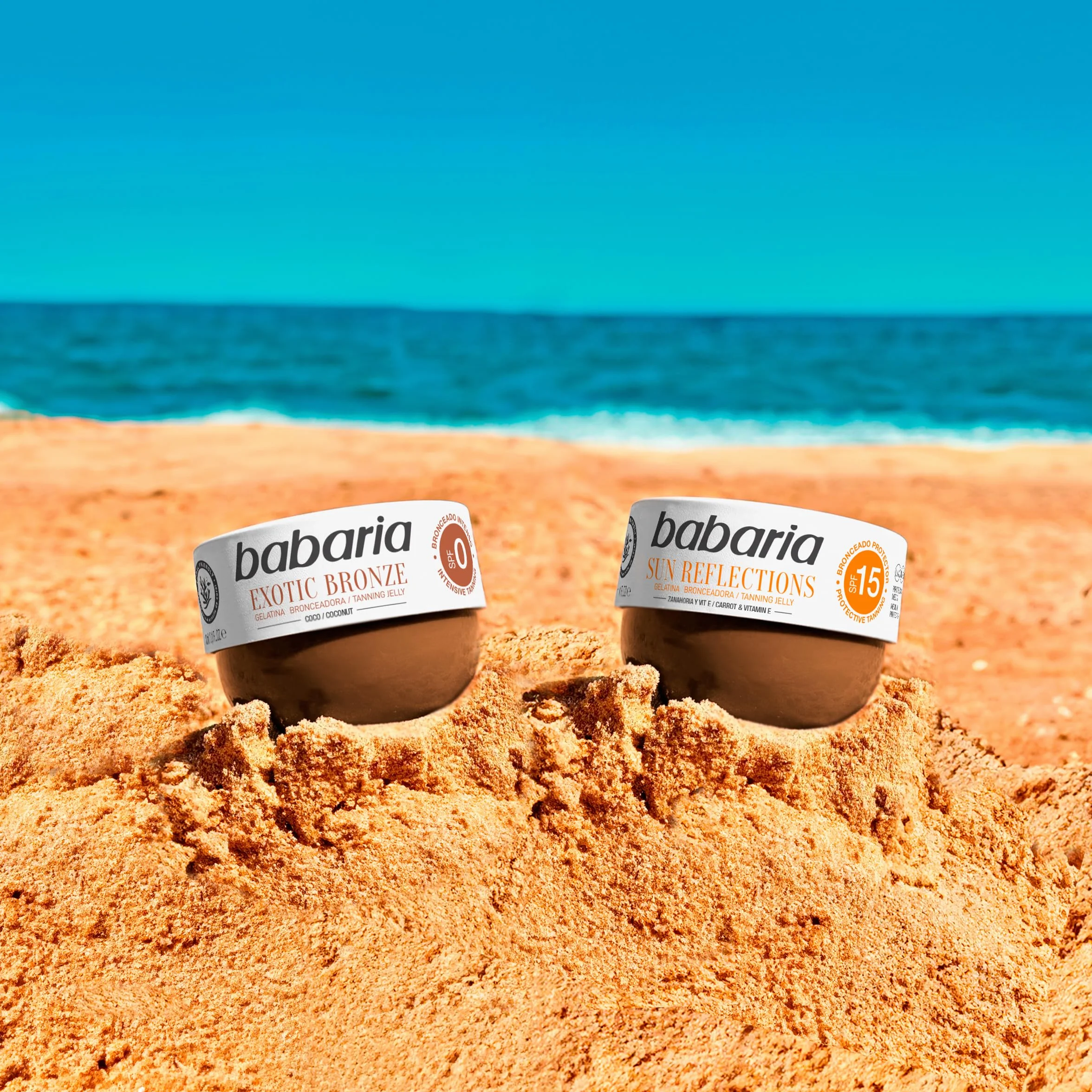 Babaria Gelatina Bronceadora Zanahoria SPF15 300 ml Acelerador Bronceado Protección Media