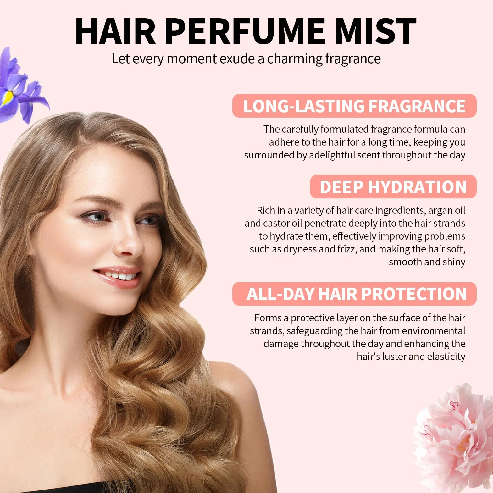 SEVICH Perfume para el cabello en aerosoles corporales para mujer, fragancia de larga duración, 2.9 fl oz, Warm Gormand