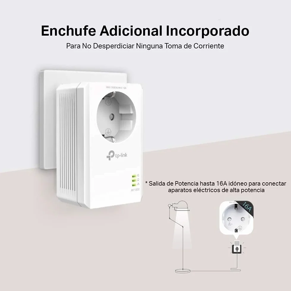 TP-Link TL-PA7017P Gigabit Powerline AV1000 Kit de Inicio, 1 Puerto Gigabit, Blanco