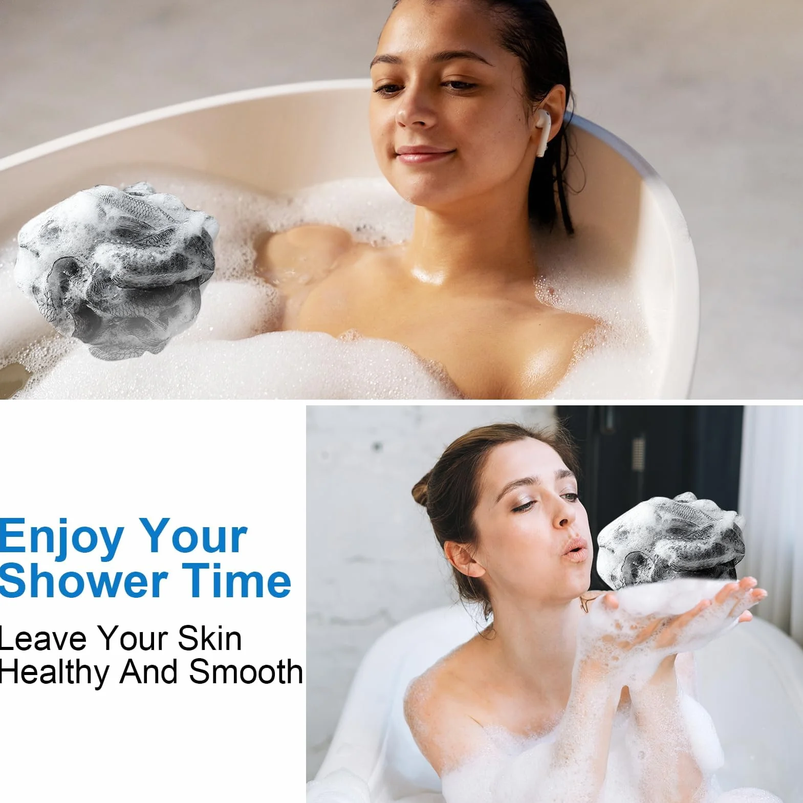 Esponjas de baño luffa cepillo pack 5
