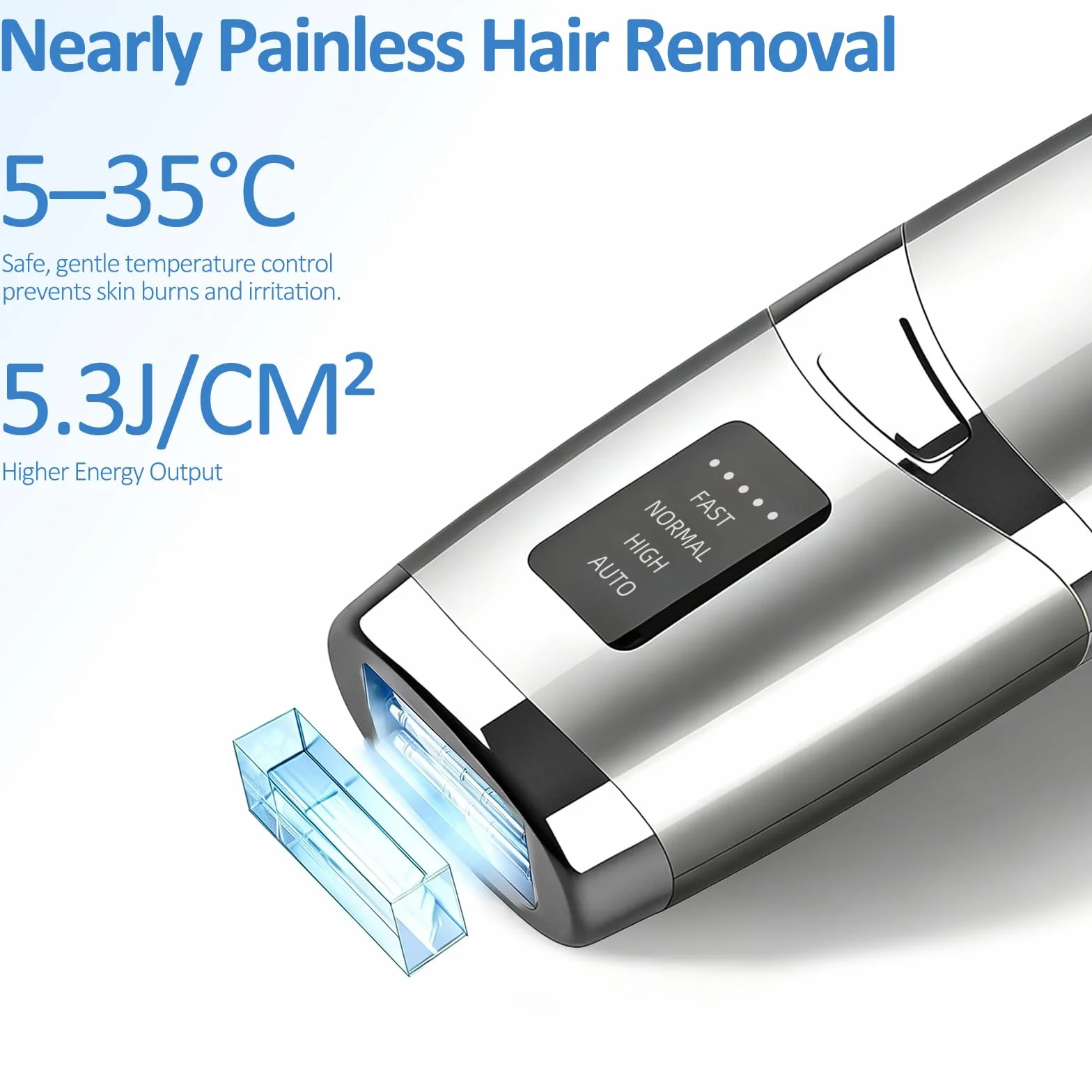 Depiladora Laser Luz Pulsada 530-1200 NM para Mujer y Hombre Cuerpo Rostro Bikini
