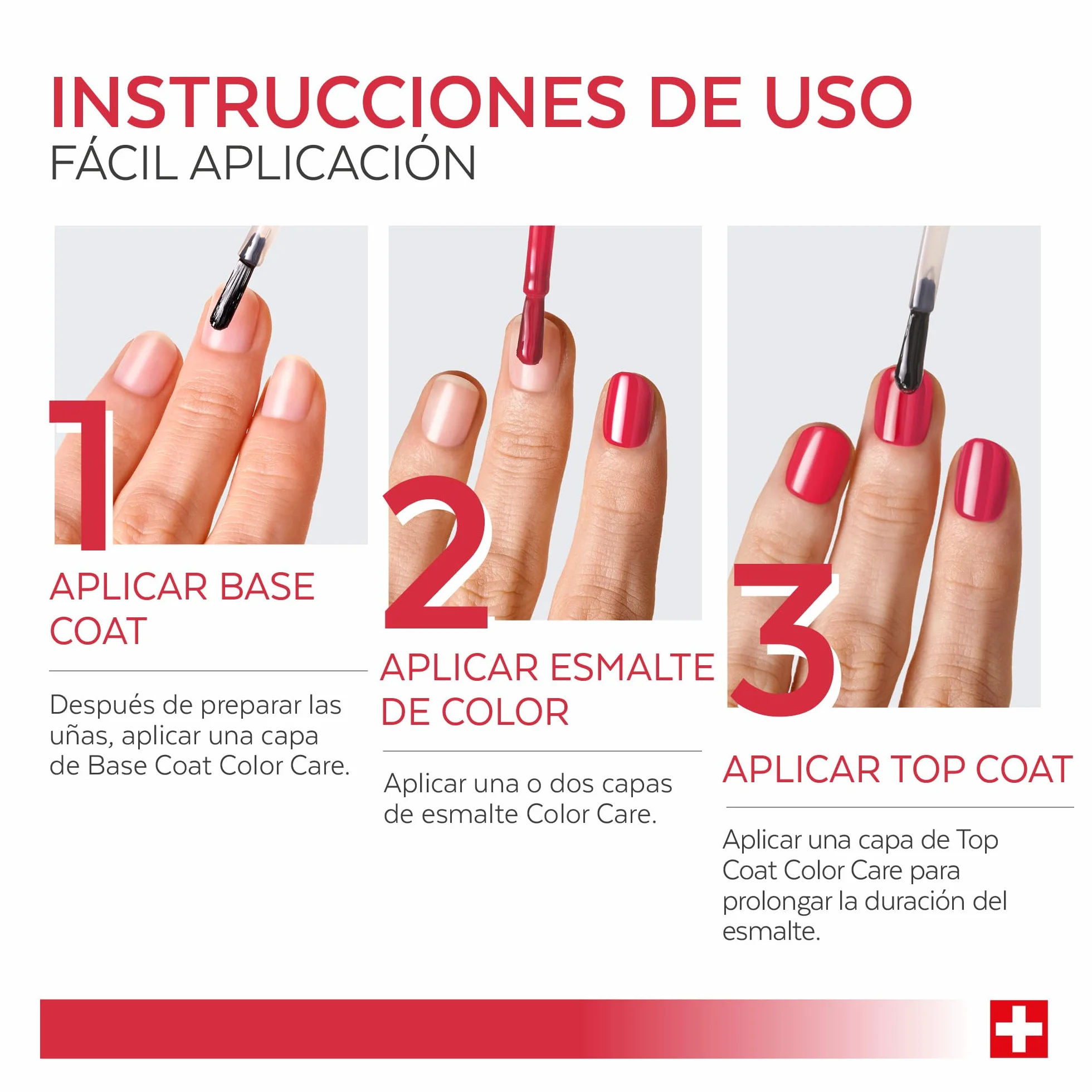 PODERM Esmalte Cuidado para Uñas con Tea Tree Rojo Rosa 8ML Swiss Lab