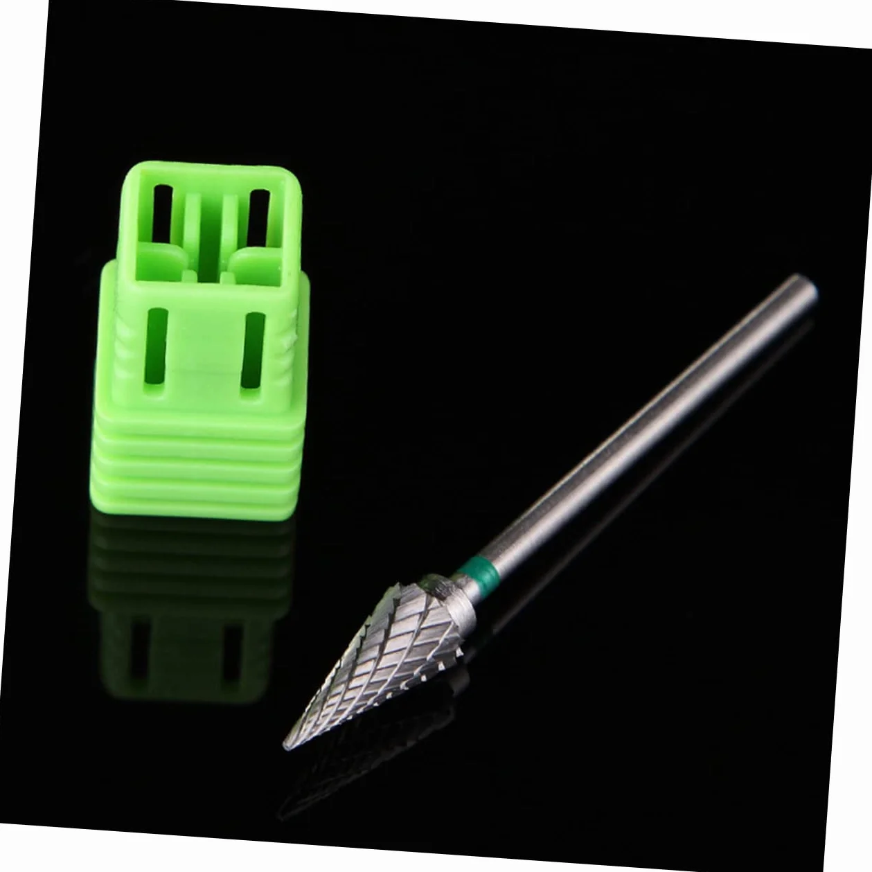 Broca de Tungsteno para Uñas de Acero, Redonda y Plateada, para Eliminar Piel Muerta y Remodelar Uñas en Máquina de Arte Nail Art