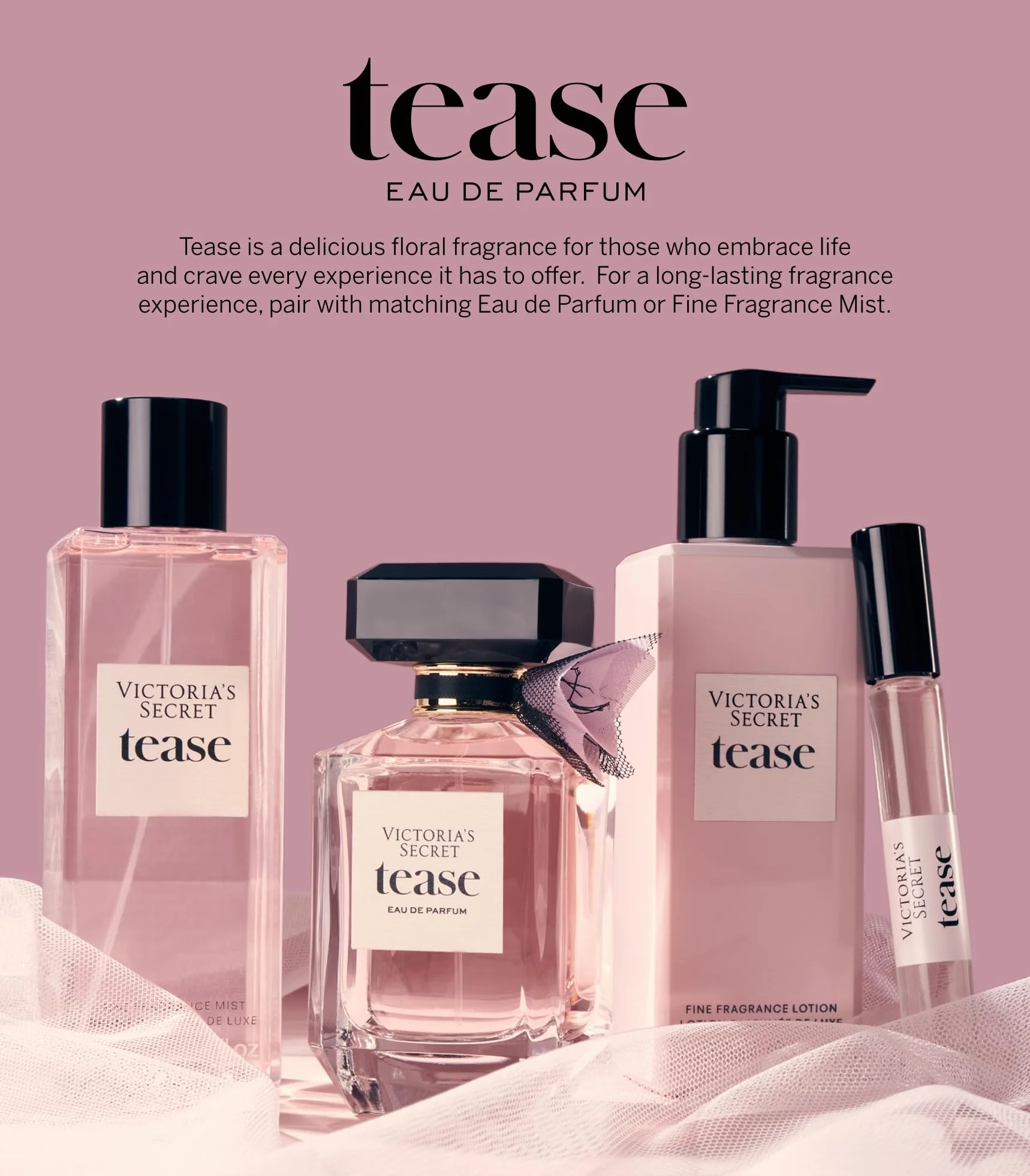Victoria Secret Sexy Little Things Tease Scented Body Mist 8.4 ounce NEW BOTTLE DESIGN by Victoria's Secret