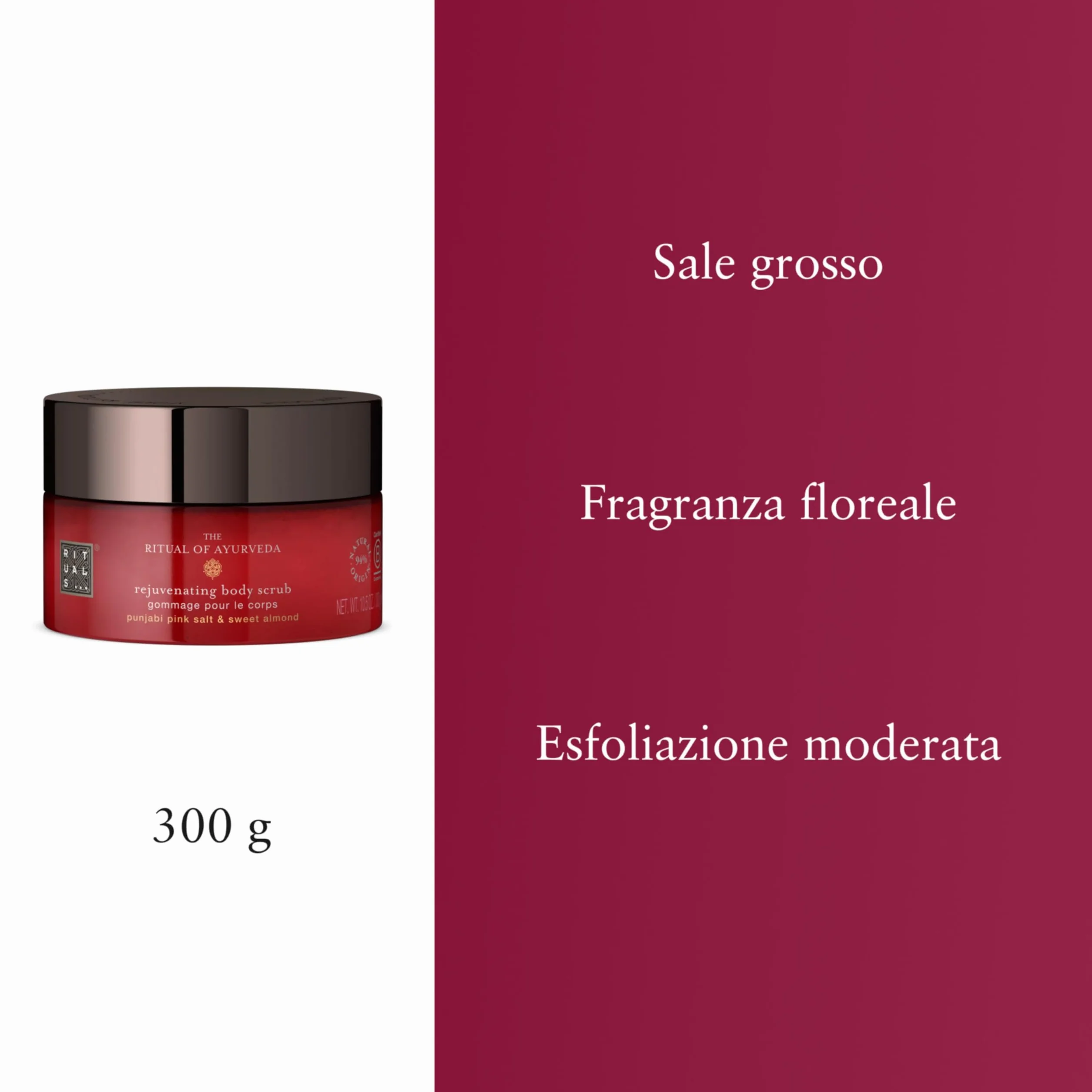 RITUALS Body Scrub The Ritual of Ayurveda Exfoliante corporal con sal rosa de Punjab y aceite de almendras dulces 300 g