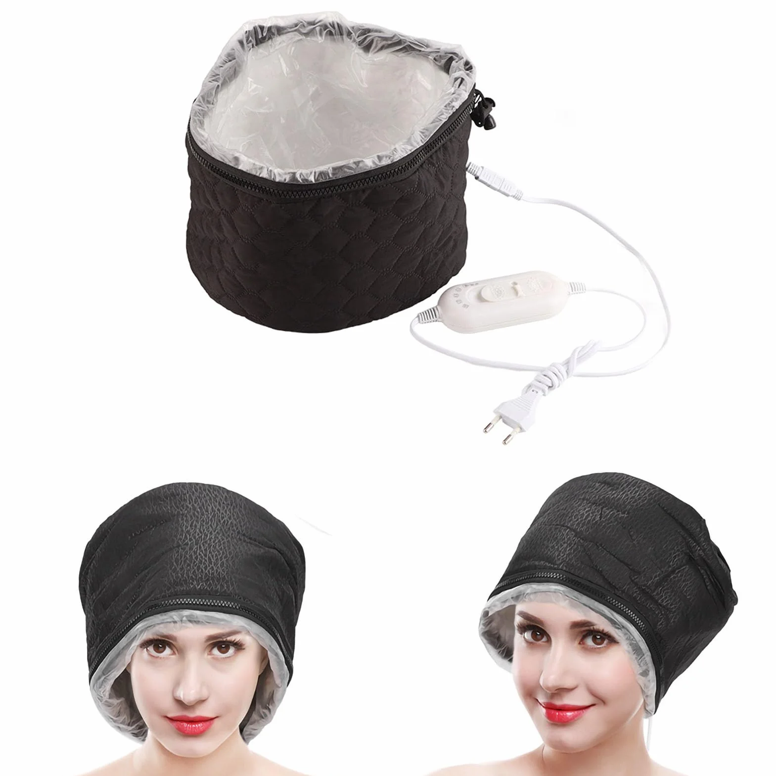 Cascos calefactores para el cabello 220 V 3 modos temperatura vapor