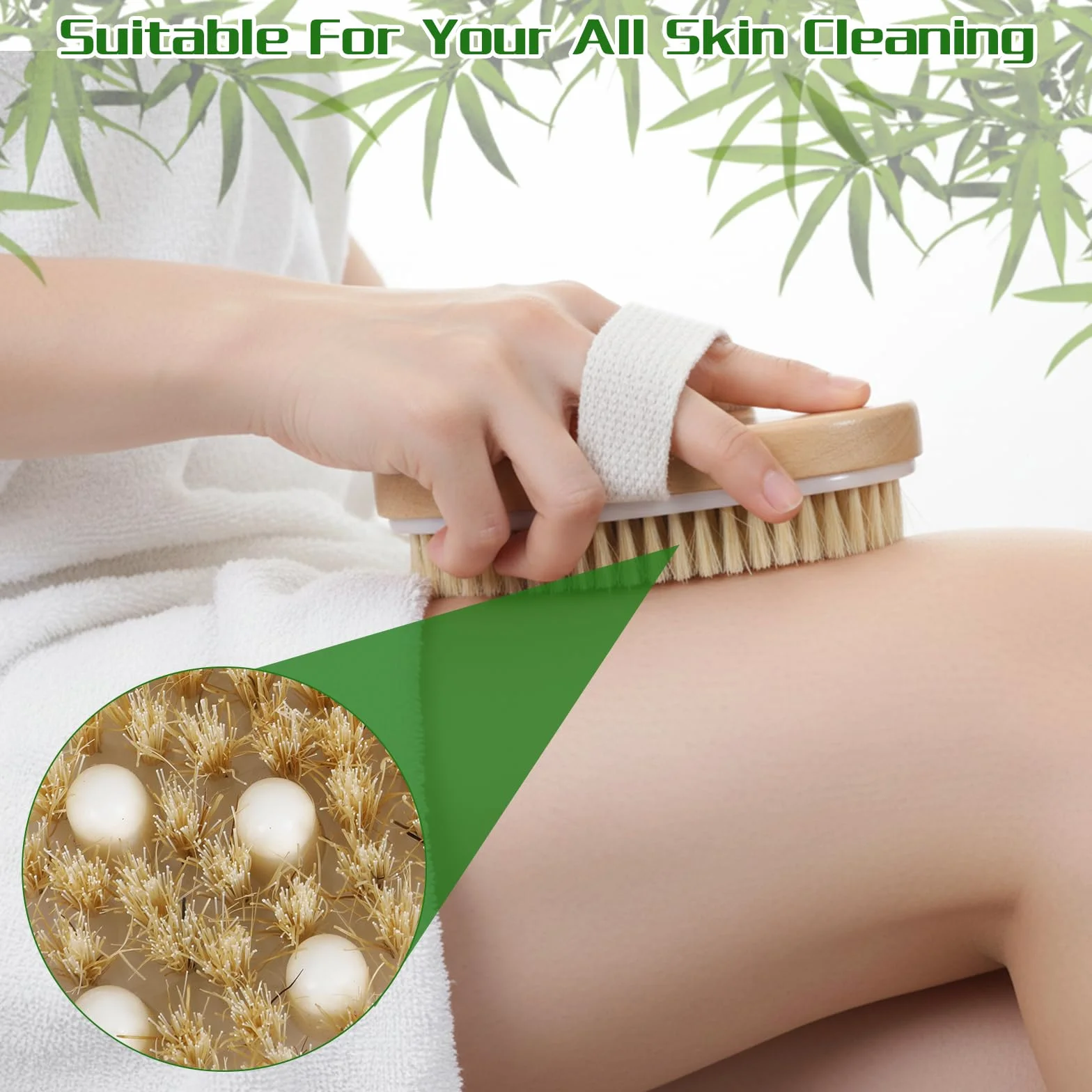 12 cepillos exfoliantes para el cuerpo con nódulos de masaje para piel seca, exfoliante corporal para ducha, baño, mejora la circulación de la espalda, piel muerta, exfoliante de belleza