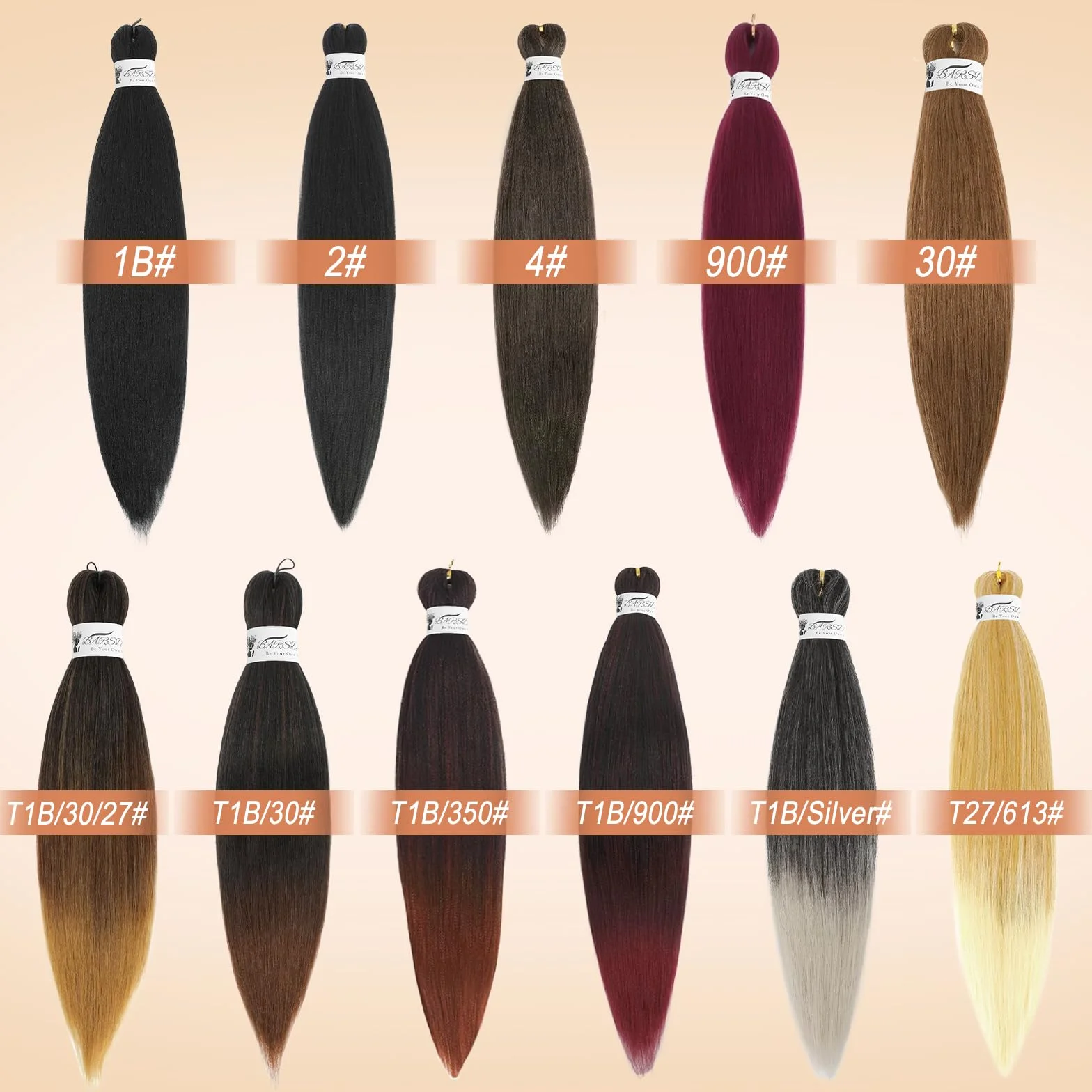 Pre-Stretched Braiding Hair 66cm 8 Packs Jet Negro Largo Braiding Hair Trenzas Africanas Yaki Texture 1B#