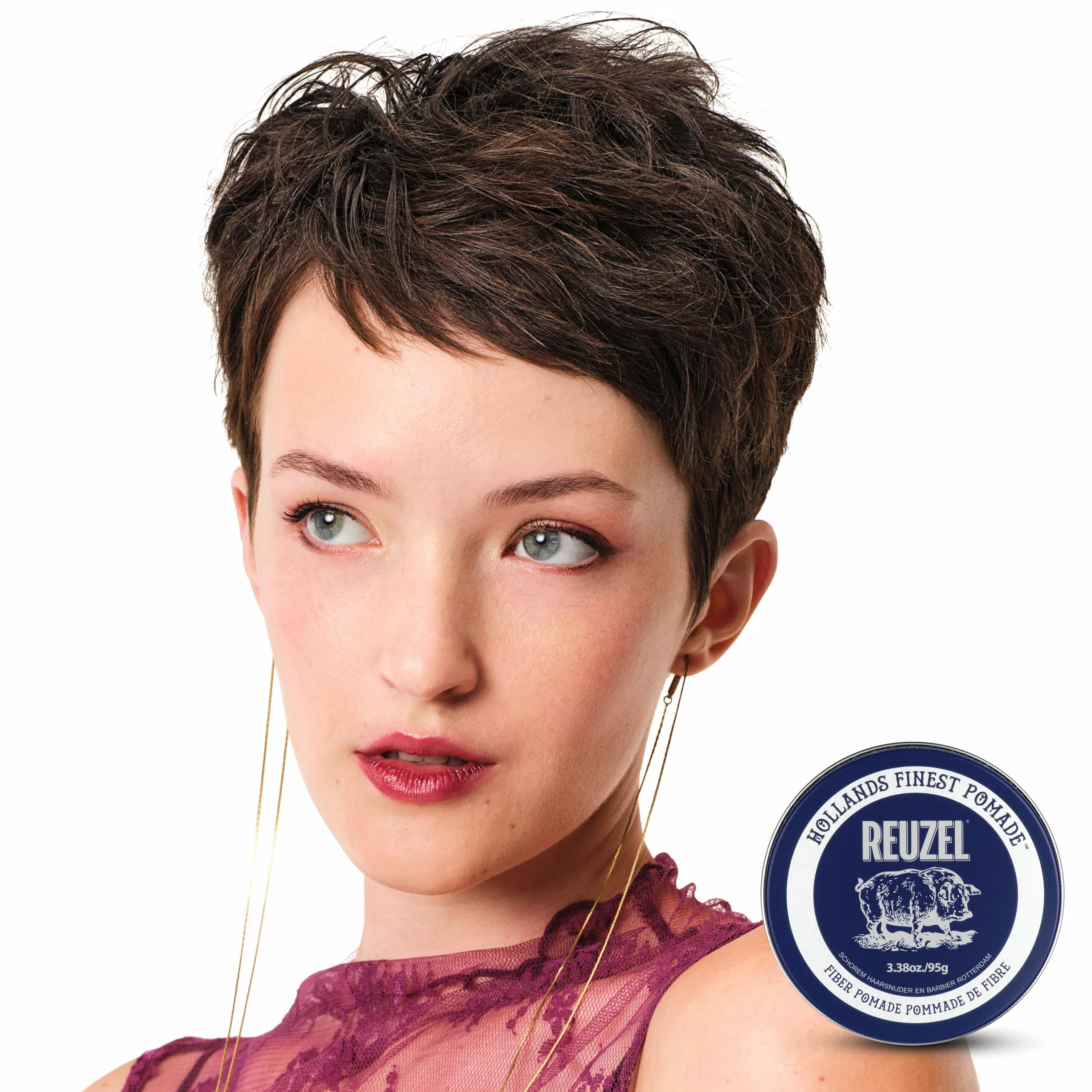 Reuzel Fiber Pomade Low Shine Firm Holding 95g + 35g Travel Size