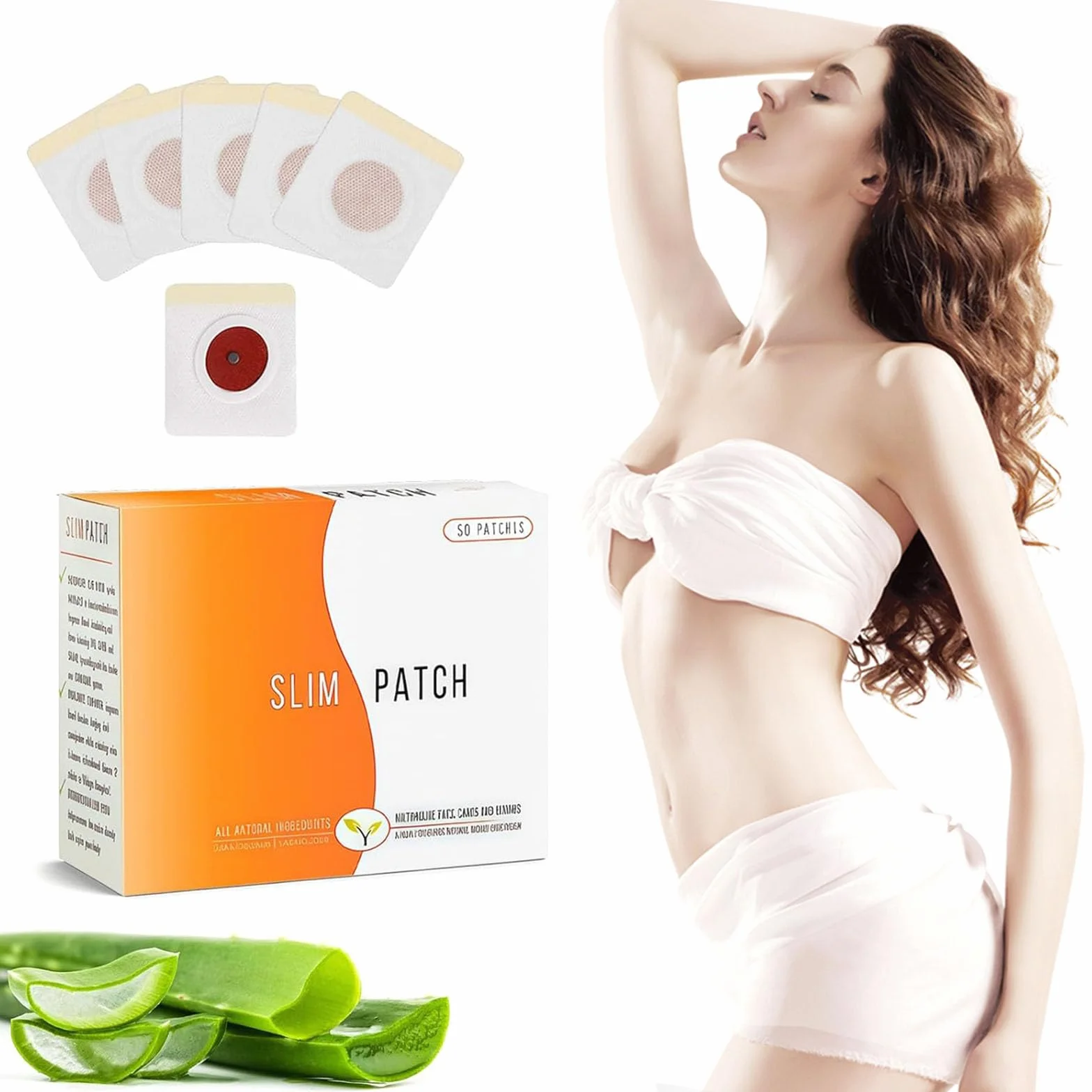 Parches Corporales para Abdomen, Cintura y Piernas - Moldeado Natural, Redefinición de Contornos, Uso Diario