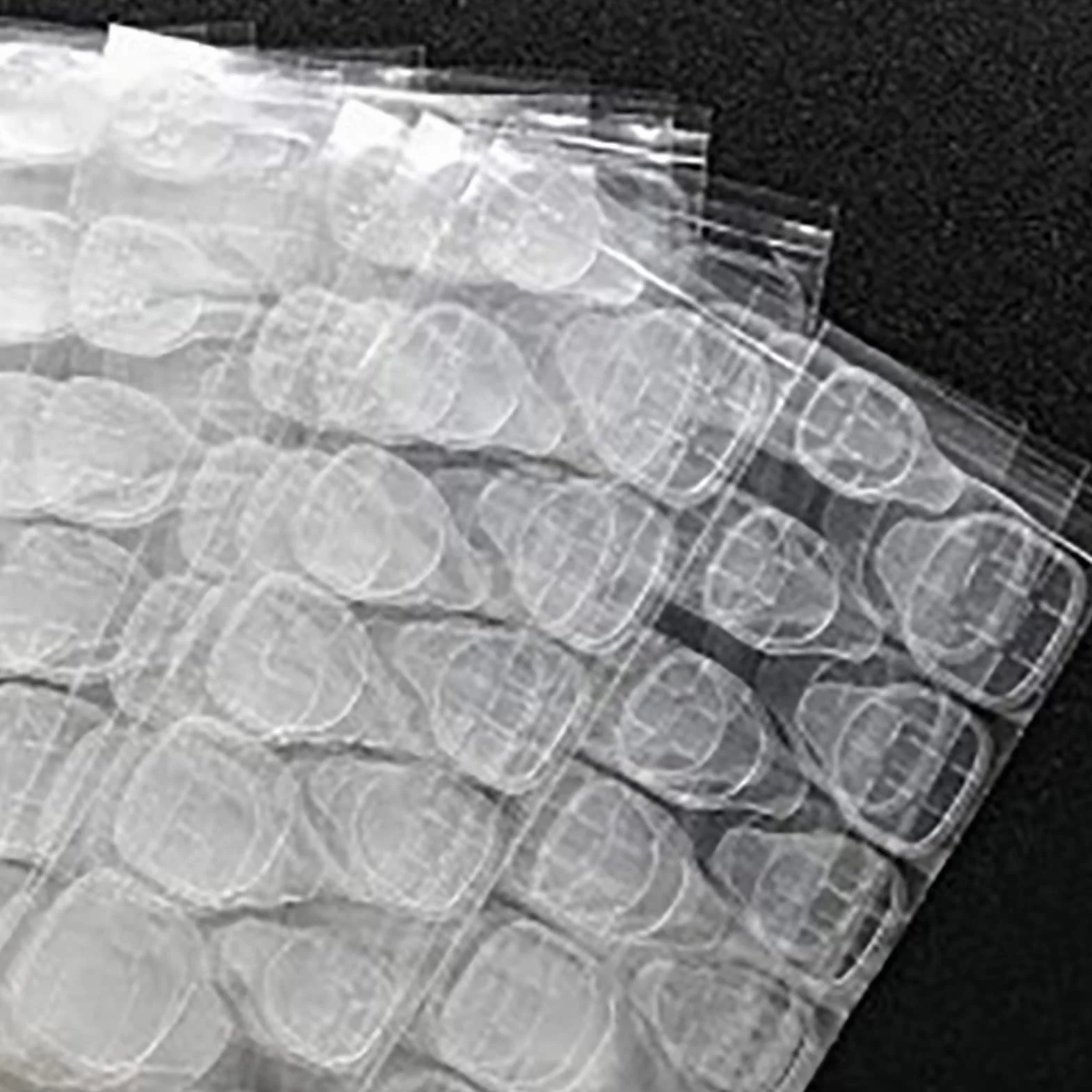 Cocoarm Adhesivo de Pegamento para Uñas, Pestañas Adhesivas Impermeables, 50 Hojas de Adhesivo de Doble Cara de Larga Duración para Mujeres y Niños