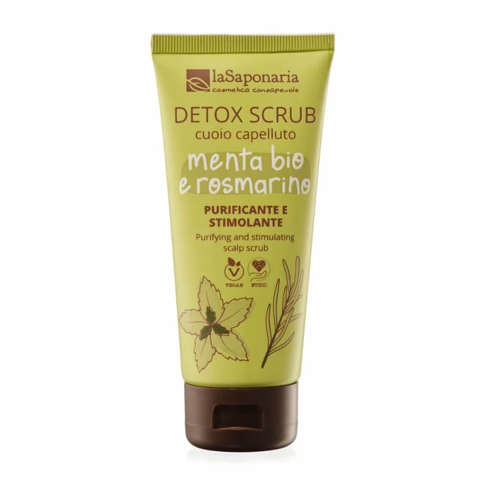 La Saponaria Exfoliante Capilar con Menta Orgánica y Romero Detox Cabello Estimula el Cuero Cabelludo