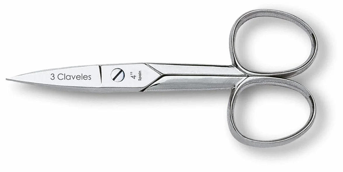 Tijera Uñas Recta 10 cm 4" 38 g 3 Claveles 2014