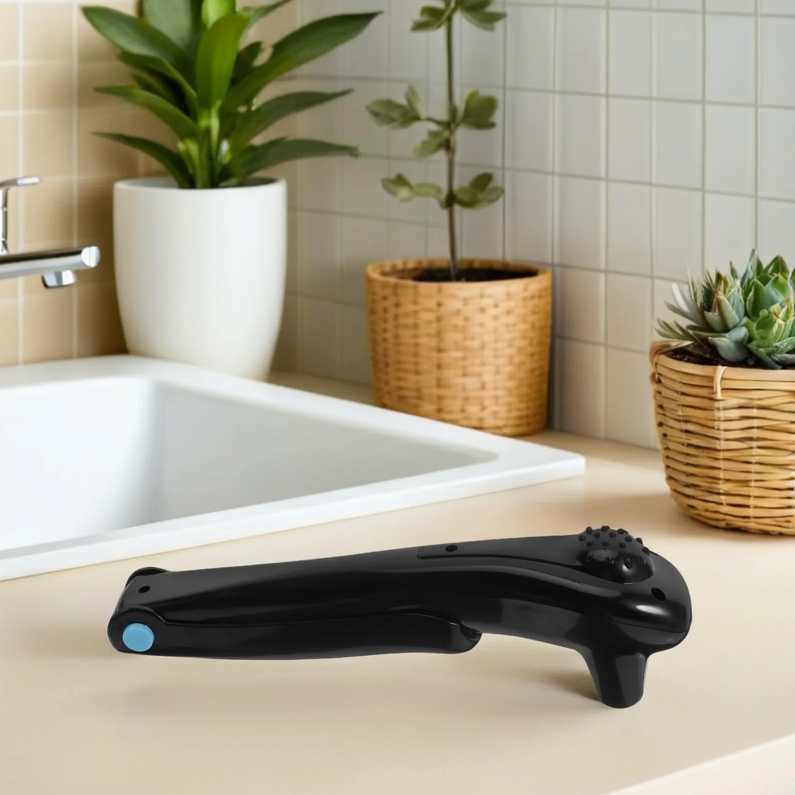 Depiladora Eléctrica Afeitadora Corporal Portátil sin Cables Negra para Espalda para Depilación Fácil y Confiable para Hombres Cuidado Personal en Viajes y Uso Diario
