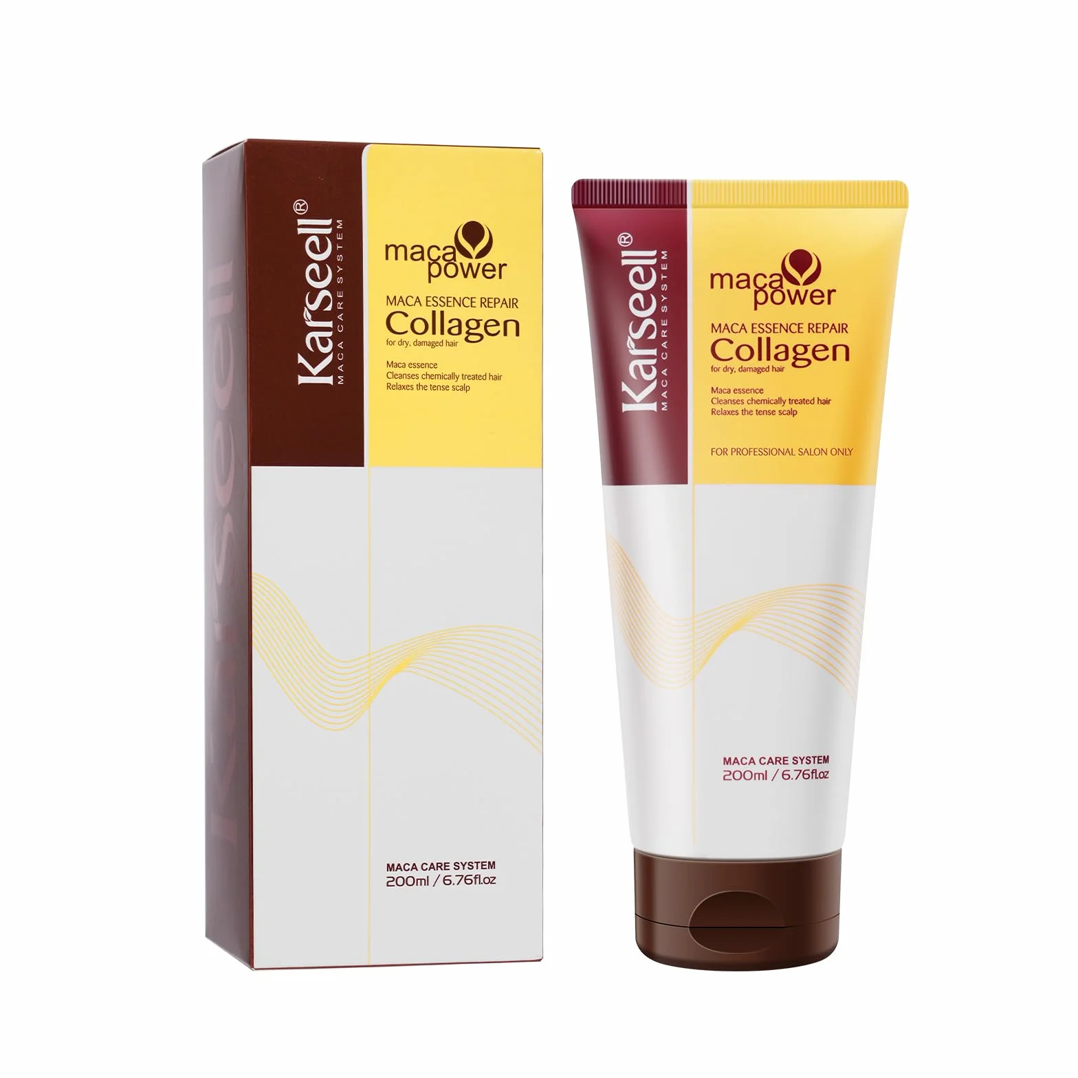 Karseell Colágeno Mascarilla Pelo 200ml Reparación Profunda Capilar Seco Dañado