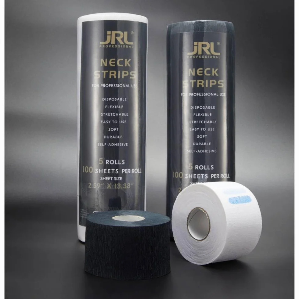 JRL Neck Strips White 5 Rollos x 100 Hojas Papel de Cuello Autoadhesivo Blanco