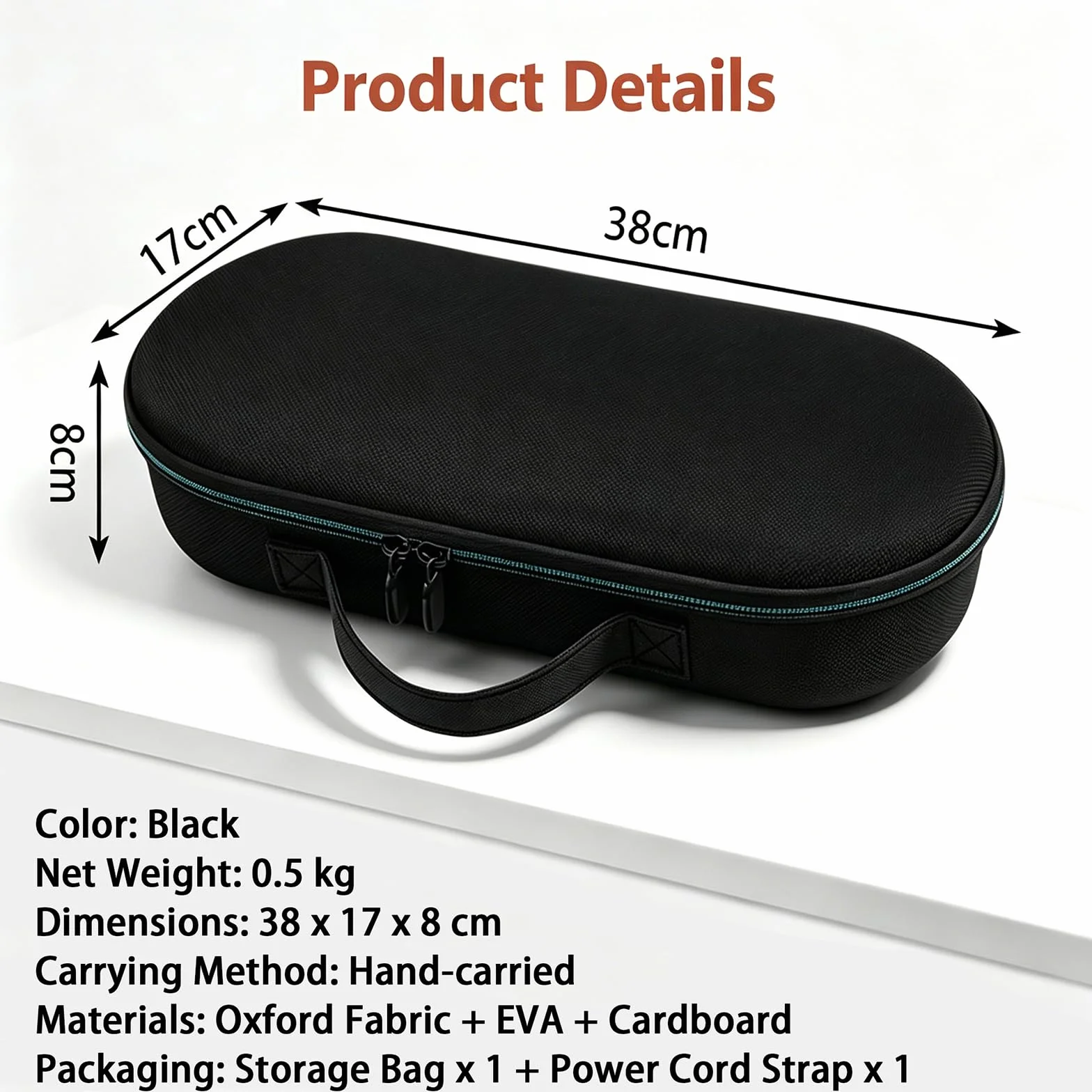 Funda de transporte compatible con Dy-Son Supernic Travel/HD19, tela Oxford impermeable, a prueba de golpes y resistente a los arañazos, bolsa de almacenamiento de viaje para secador de