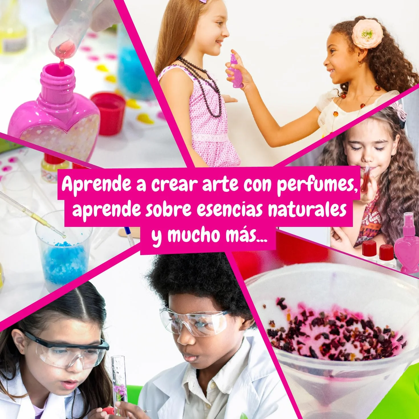 Science4you Fábrica de Colonias para Niños - Laboratorio de Perfumes, Kit de Ciencias STEM, Juguetes para Hacer Perfumes, Regalo 8+