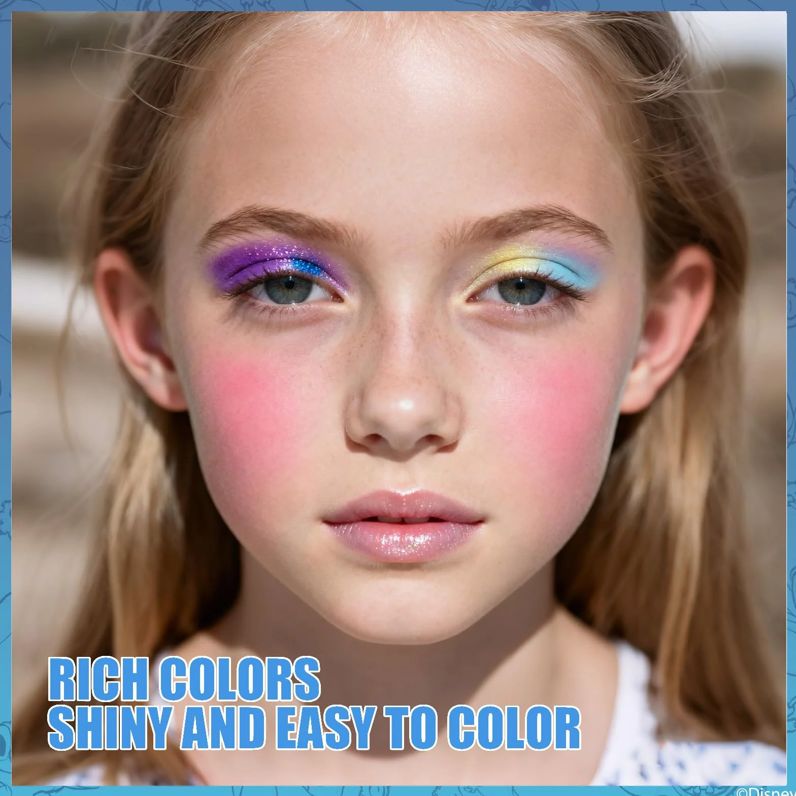 Stitch Set Maquillaje Gloss Brillo Ojos Colorete Brochas