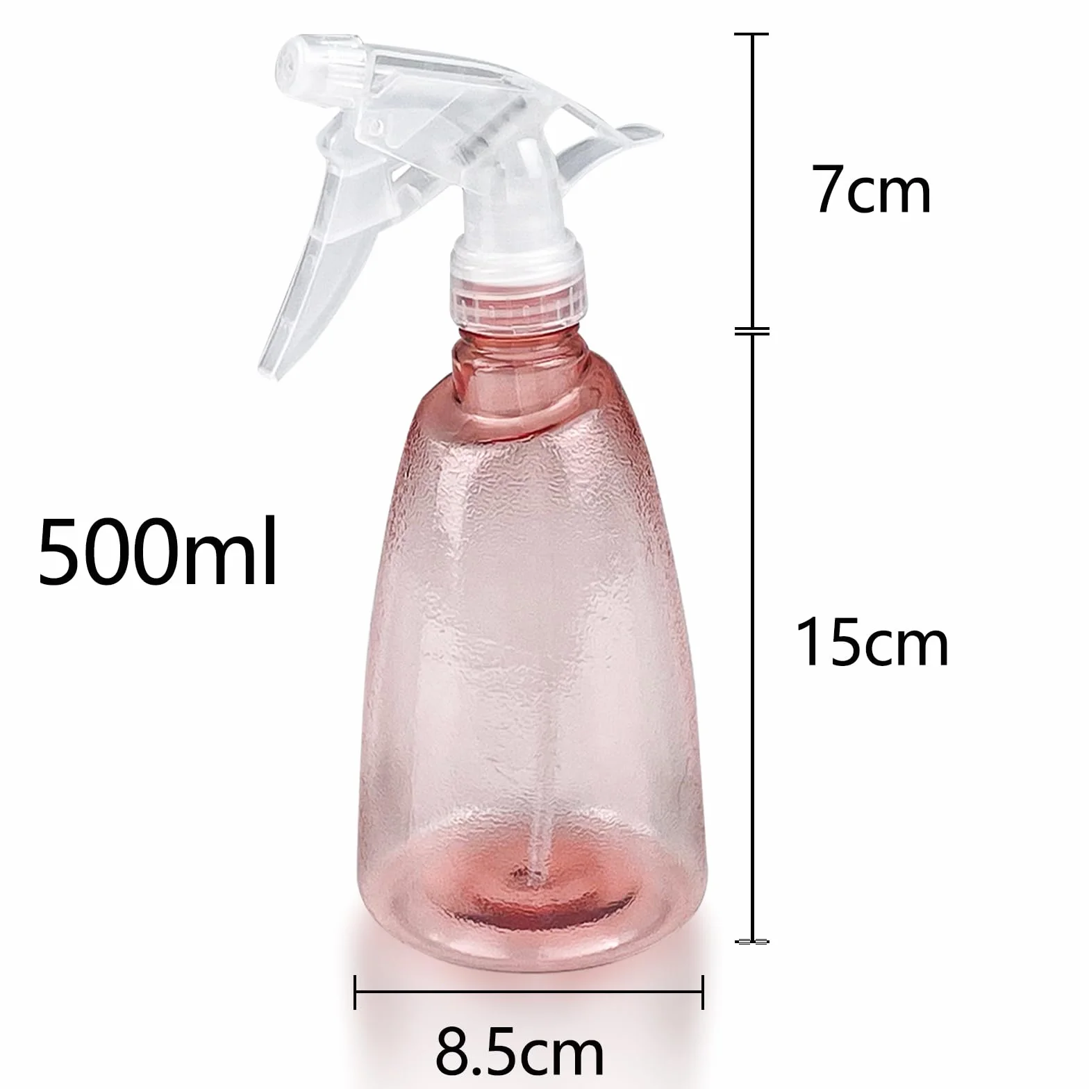 Newpop 3 Piezas Botella Pulverizador 500 ml, Plastico Gatillo Botellas de Spray Vacías Rellenable, para Regar Plantas, Limpieza