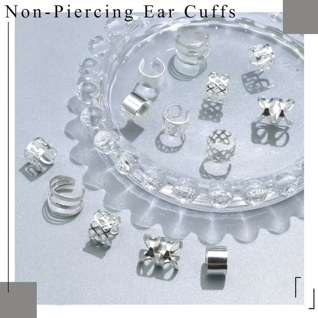Accesorios para trenzas Loc 60 piezas ajustables Oro+Plata