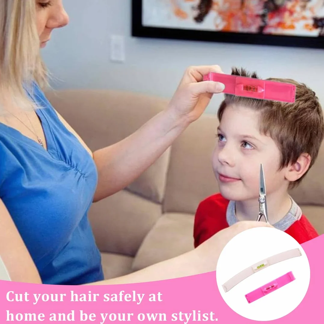 Kit de Corte de Pelo, Corta Puntas, Plantilla de Corte de Pelo, Clip de Corte de Pelo, Guía de Corte de Pelo para Asistente de Peluquero