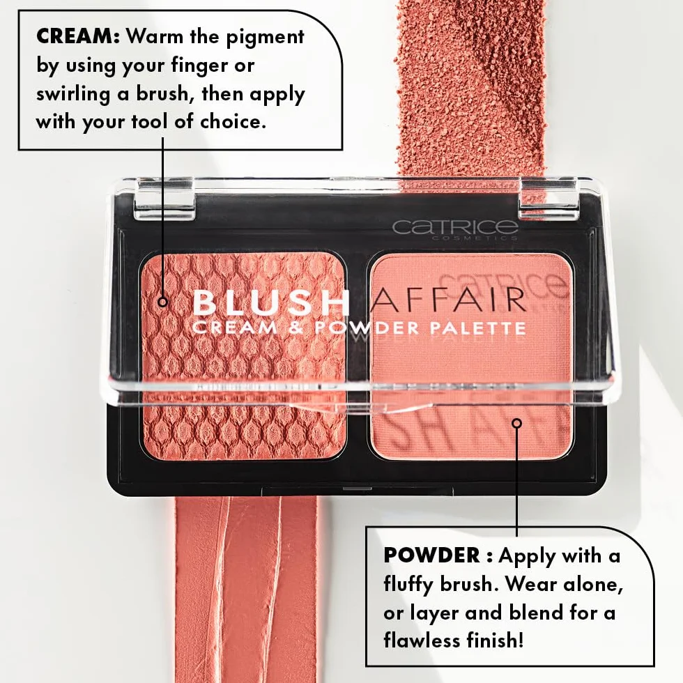 Catrice Paleta de colorete en polvo y crema Blush Affair 6g