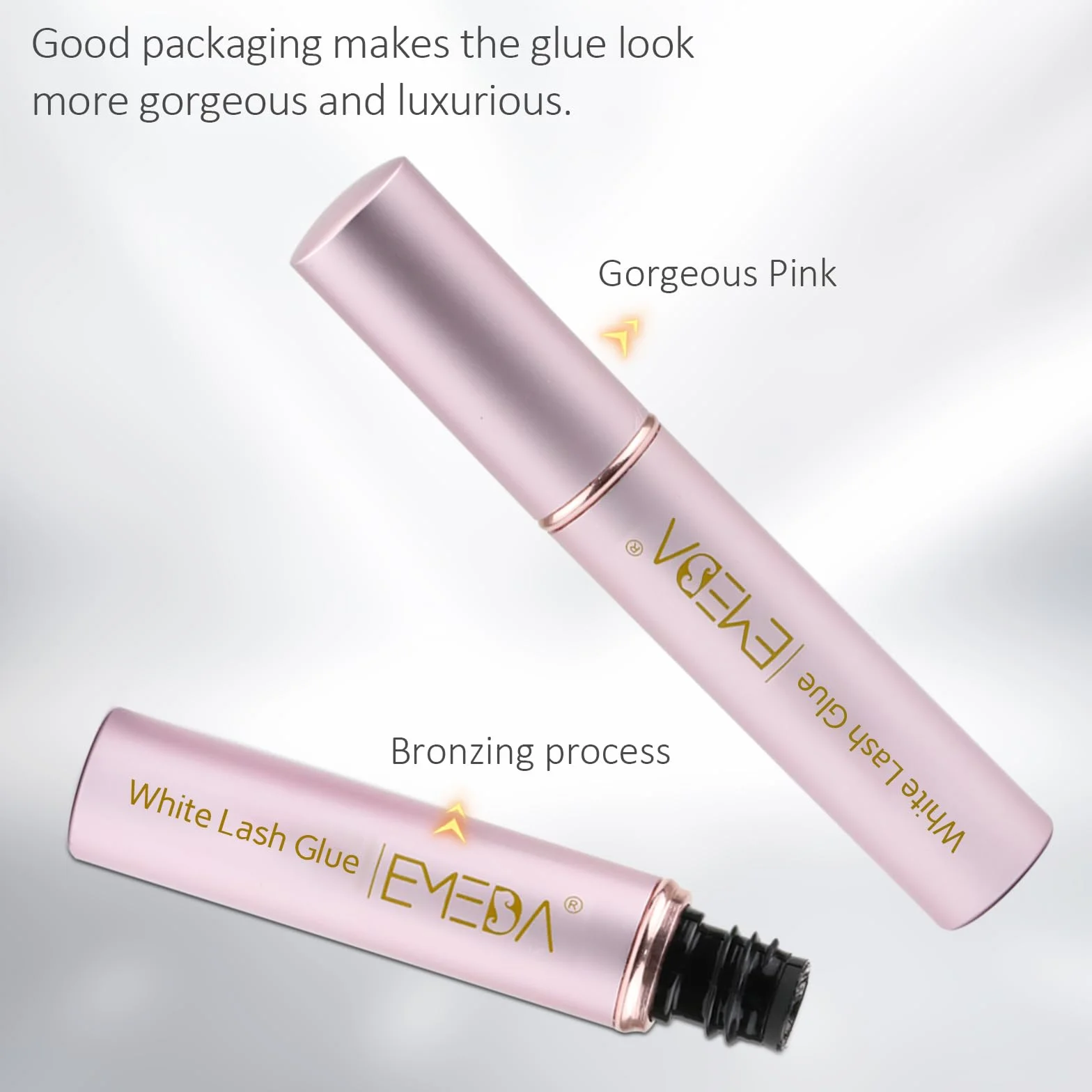 EMEDA Pegamento para Pestañas Postizas 5ml Eyelash Glue Transparente Secado Rápido Duradero