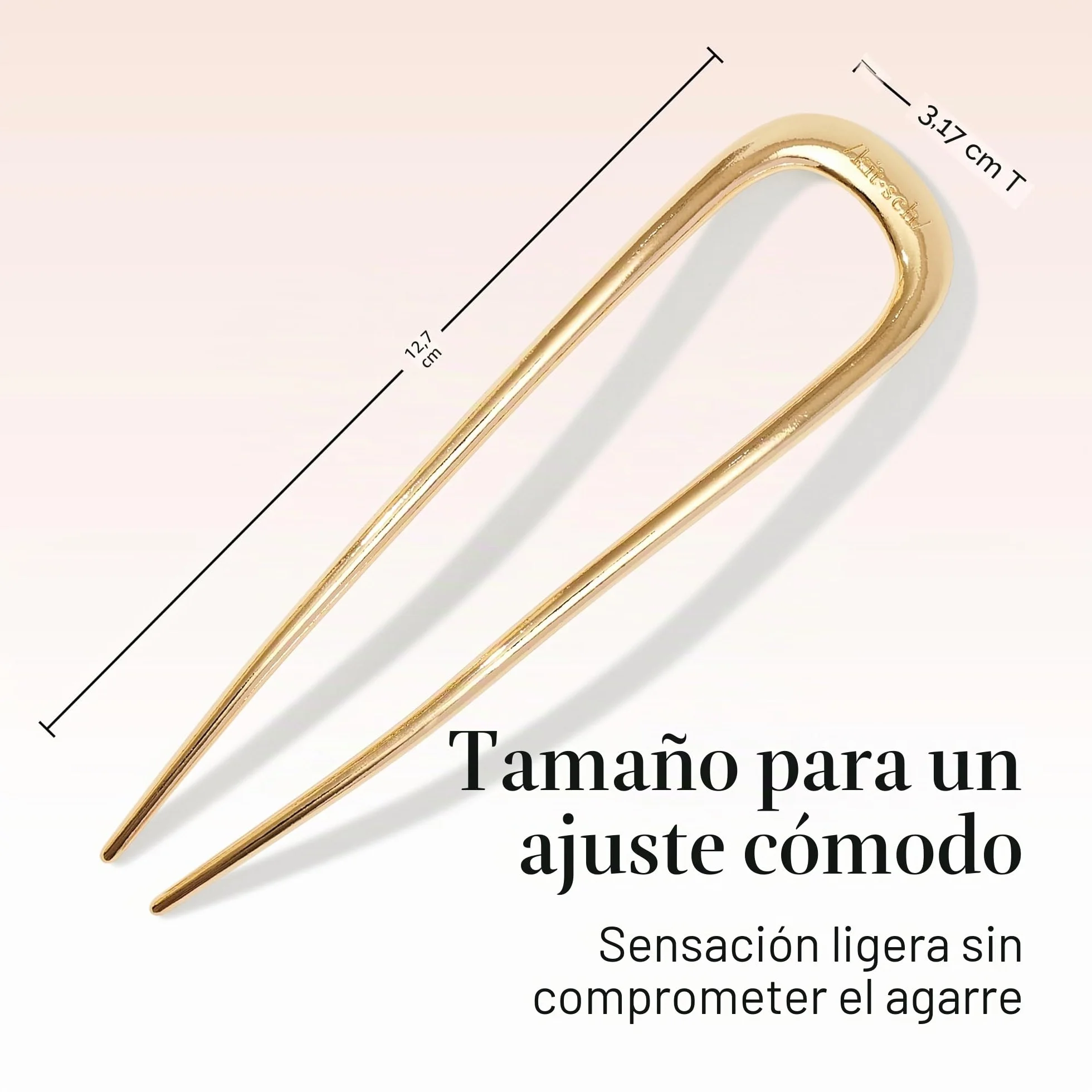 Broches francesas de metal para moños, peinados con trenzas y chignon