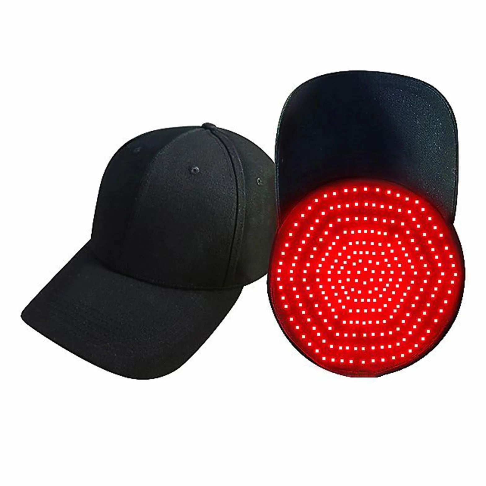 GOURIXIN Gorro portátil de Terapia de luz roja, 96-258 LED, Terapia de luz roja para el Crecimiento del Cabello, 5 Modos de Funcionamiento, batería de 3000 mAh, cómodo y Transpirable