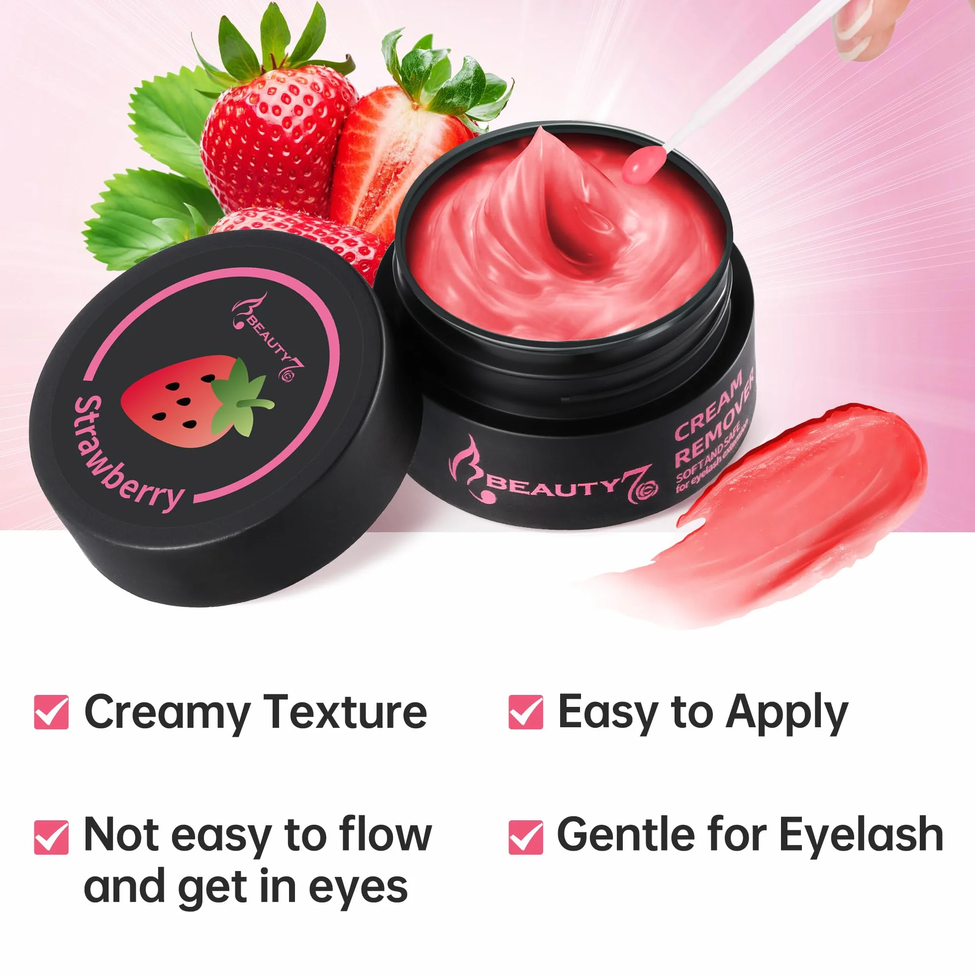 Beauty7 Crema Removedor de Pegamento para Extensión de Pestañas Pelo a Pelo 5g