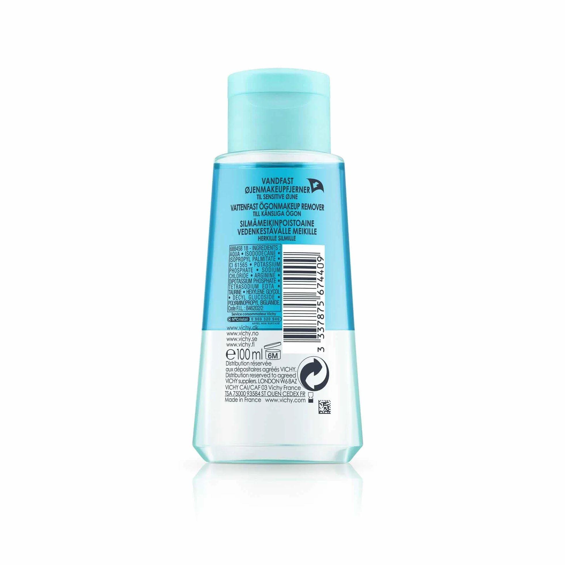 Vichy Desmaquillante de Ojos Waterproof 100ml Pureté Thermale Hipoalergénico