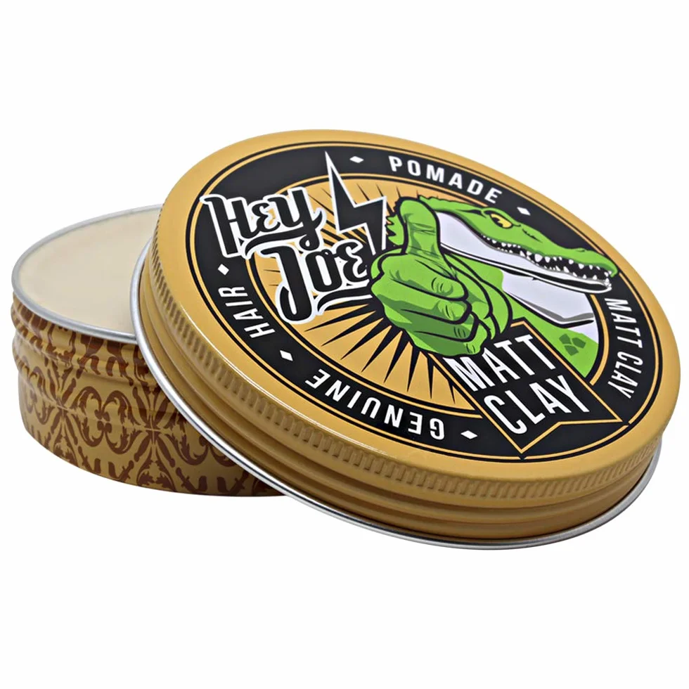 HEY JOE! Matt Clay Pomada para el Pelo Cera Fijación Fuerte Acabado Mate Arcilla Blanca Base Agua 100 ml
